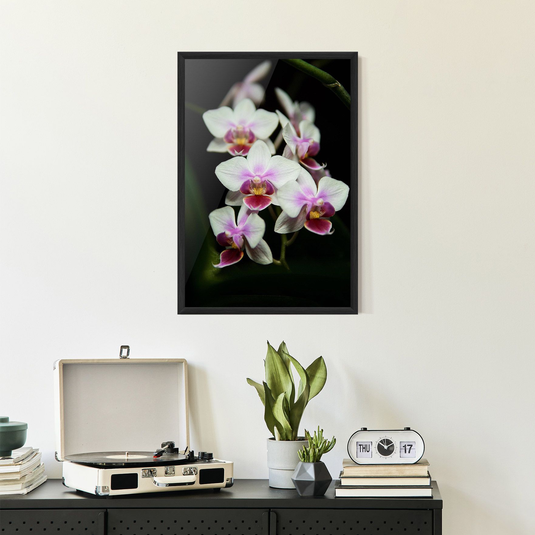 Wild White Purple Orchid mockup 2