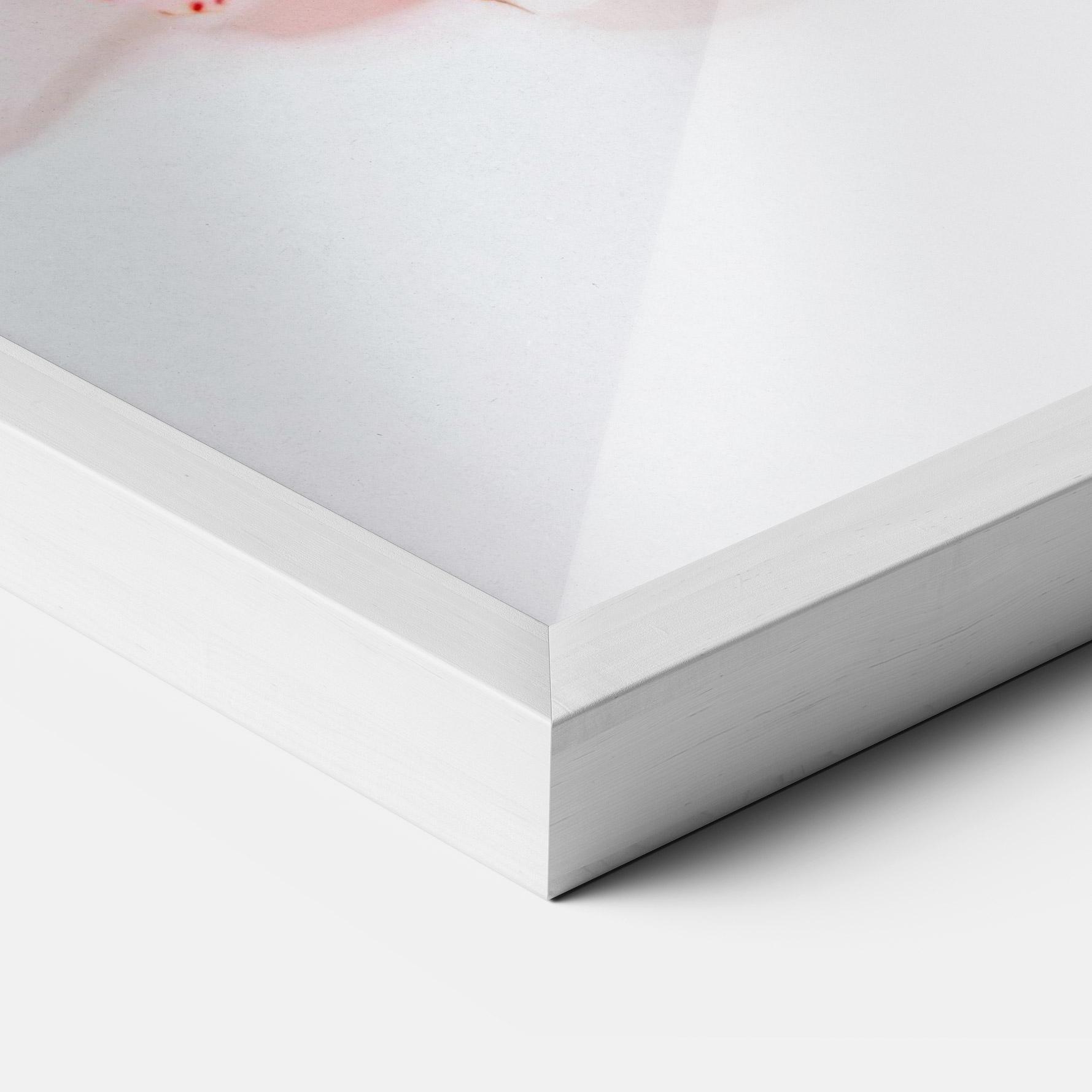 Poster Înrămat White Orchid With Pink mockup 3