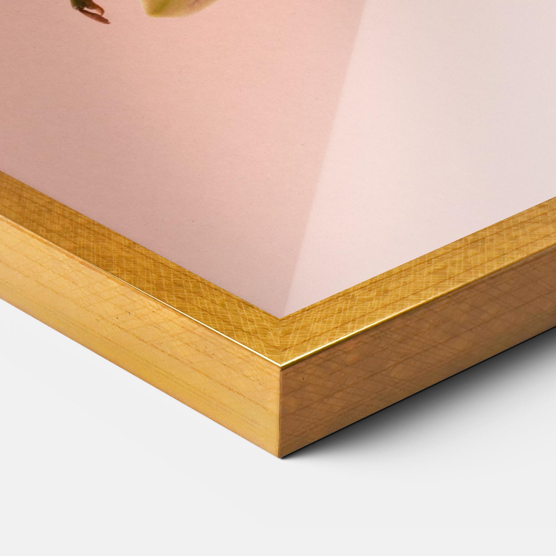 Poster Înrămat Orchids On Pink mockup 3