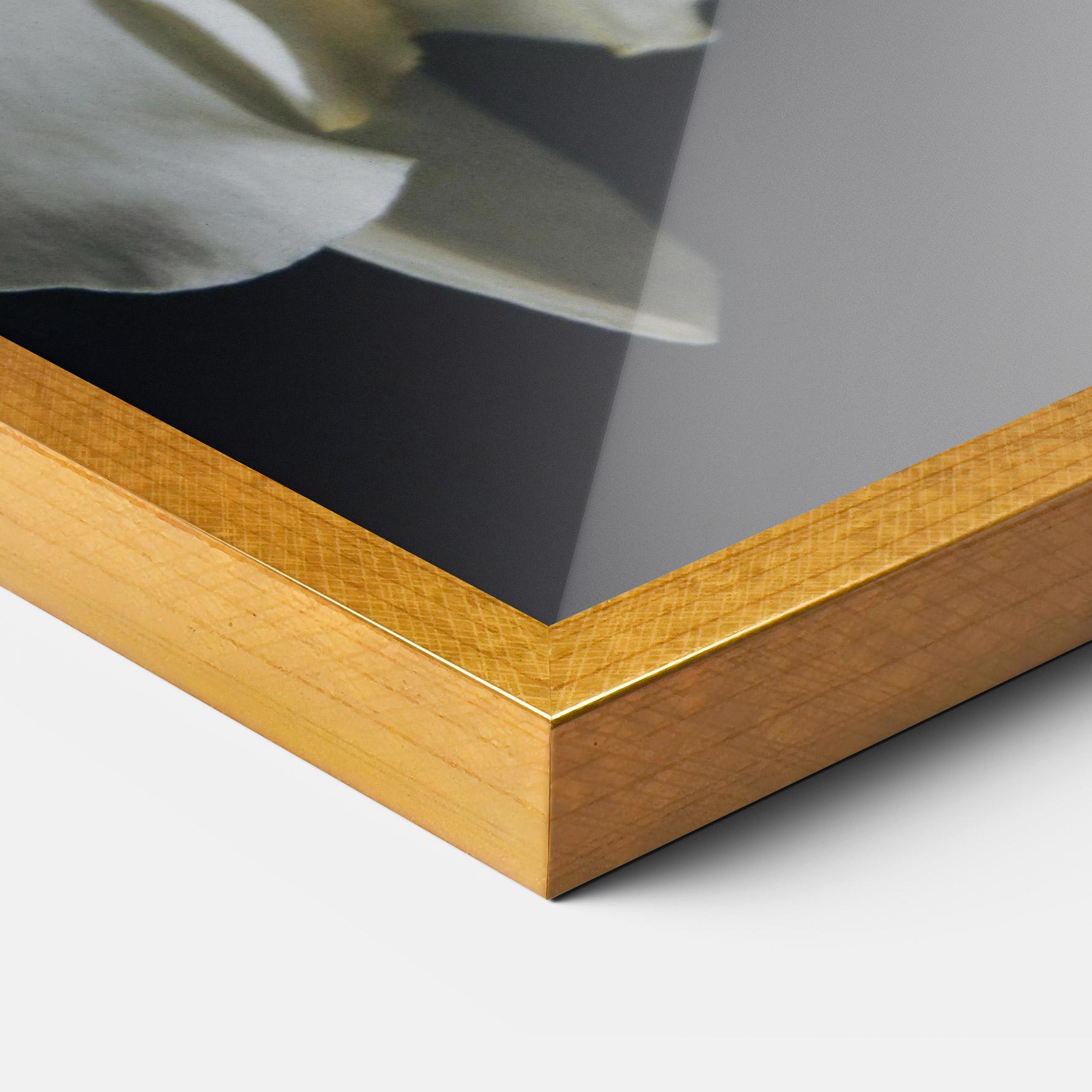 Poster Înrămat White Orchid On Black mockup 3