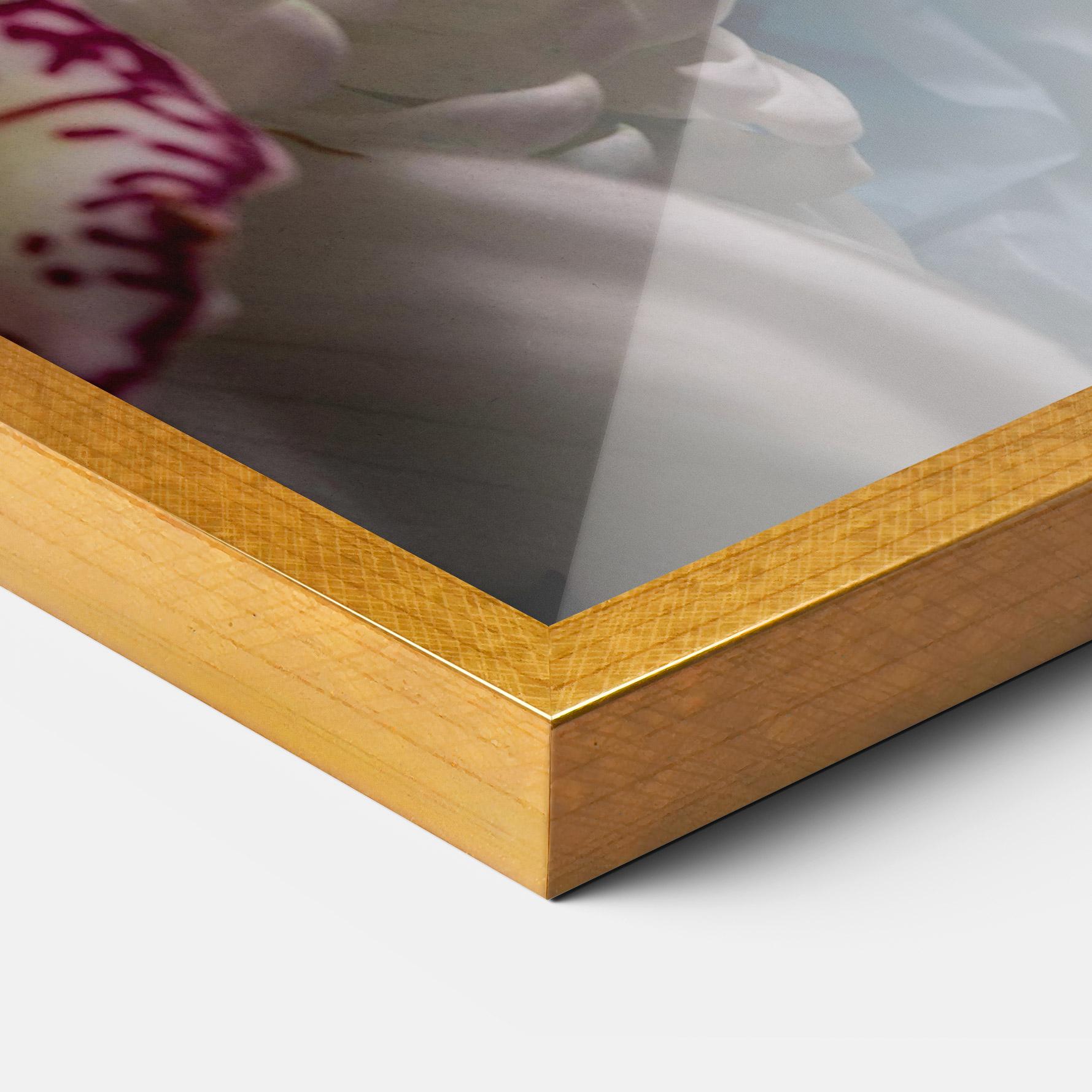 Poster Înrămat White Orchid With Blue mockup 3