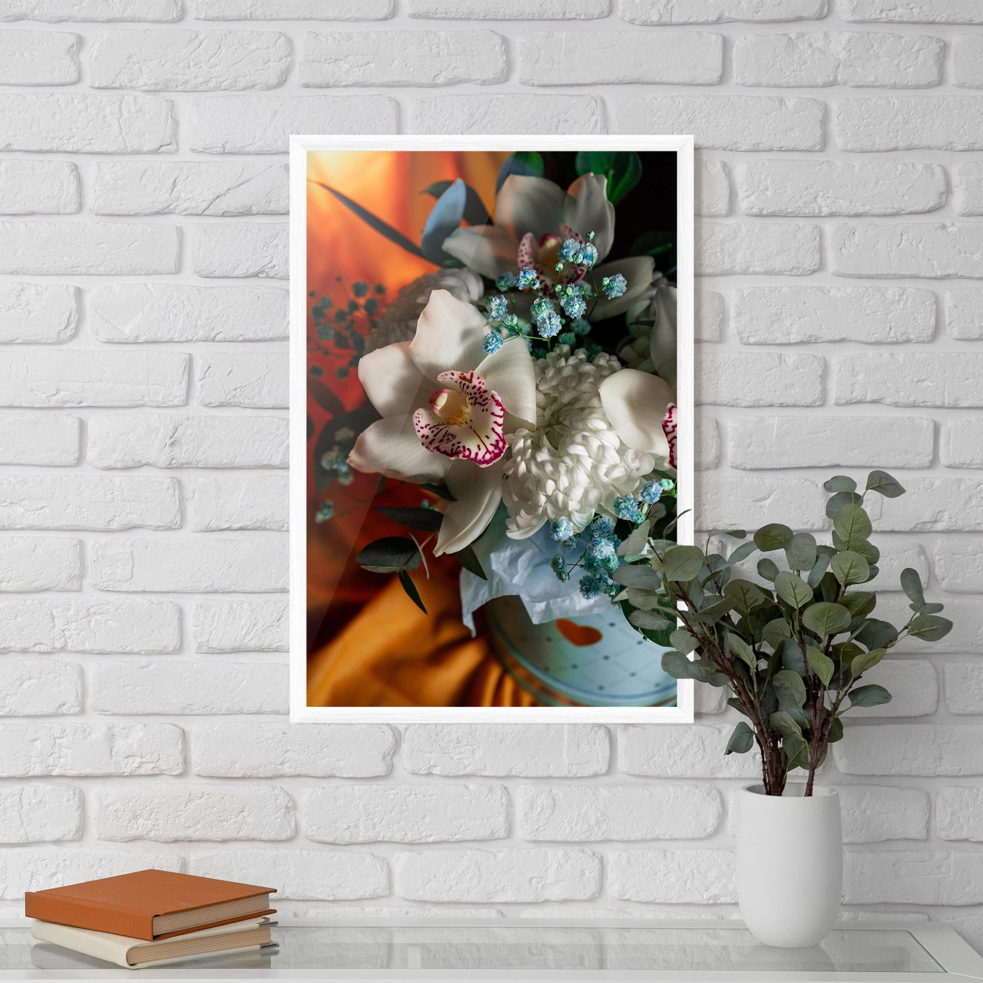 Poster Înrămat Orchid In Vase mockup 5