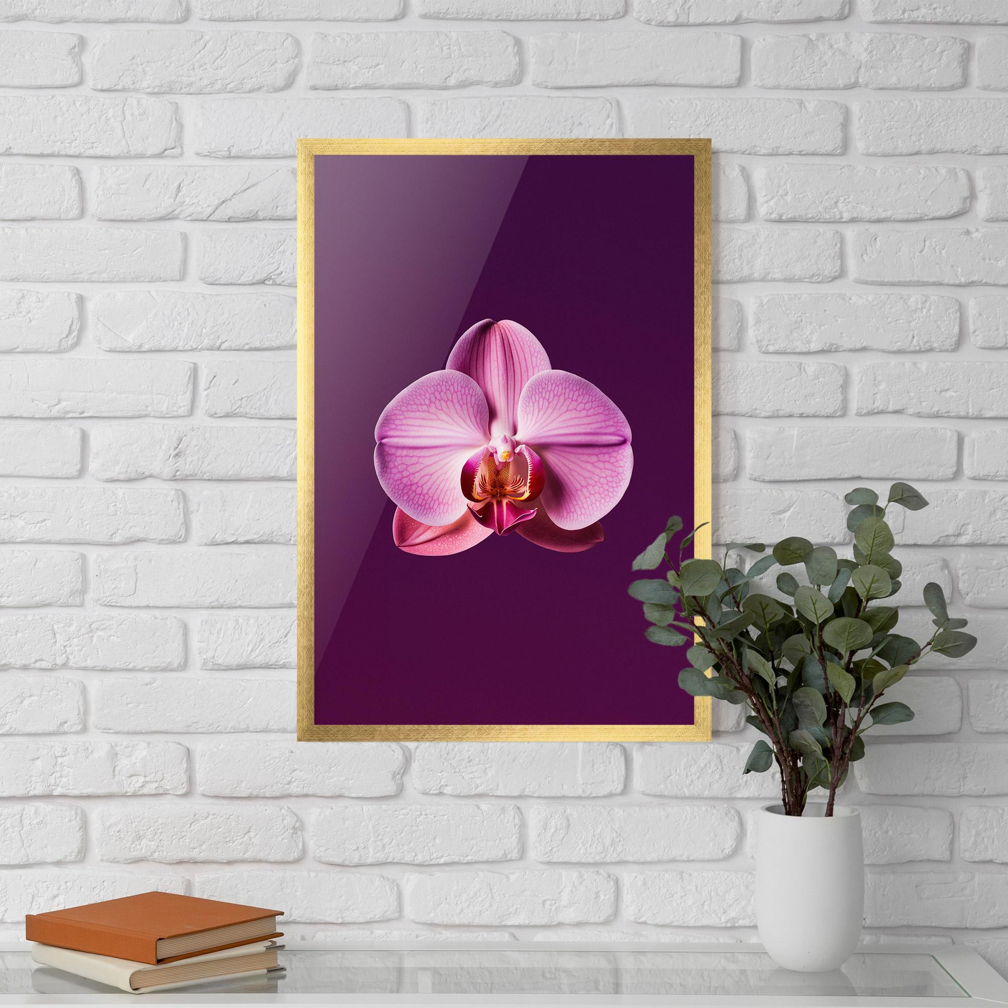 Poster Înrămat Purple Orchid mockup 5