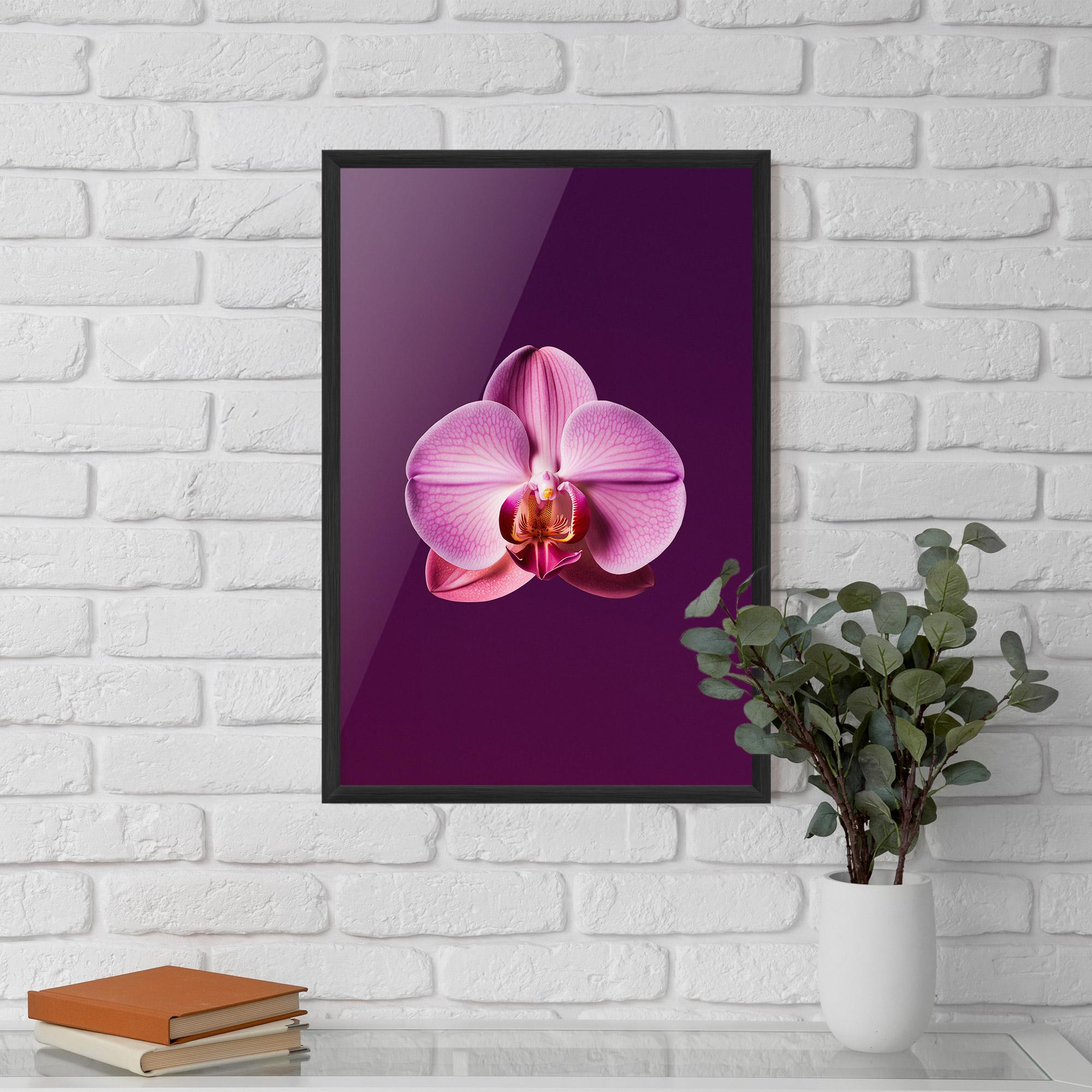 Poster Înrămat Purple Orchid mockup 5