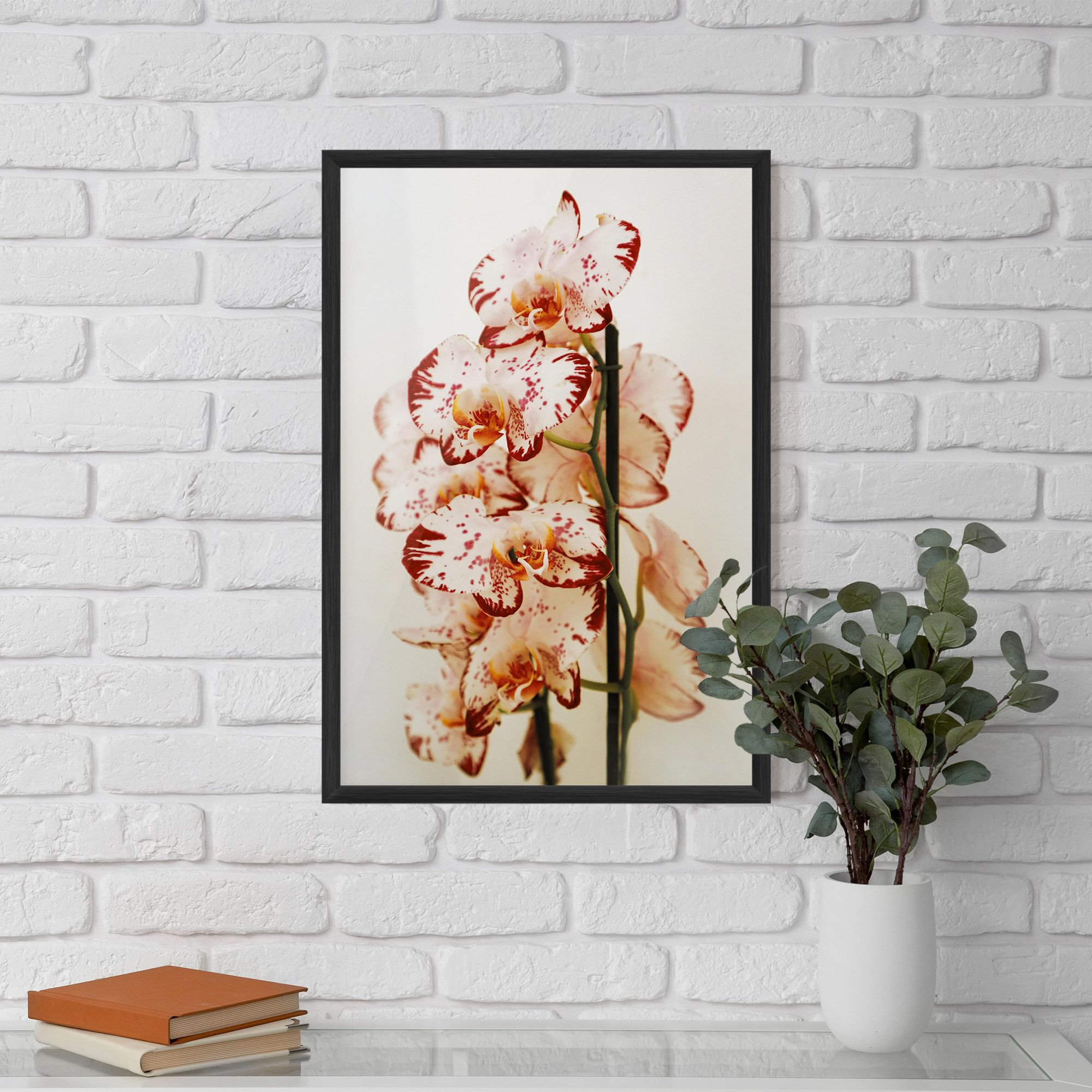 Red White Orchids mockup 5