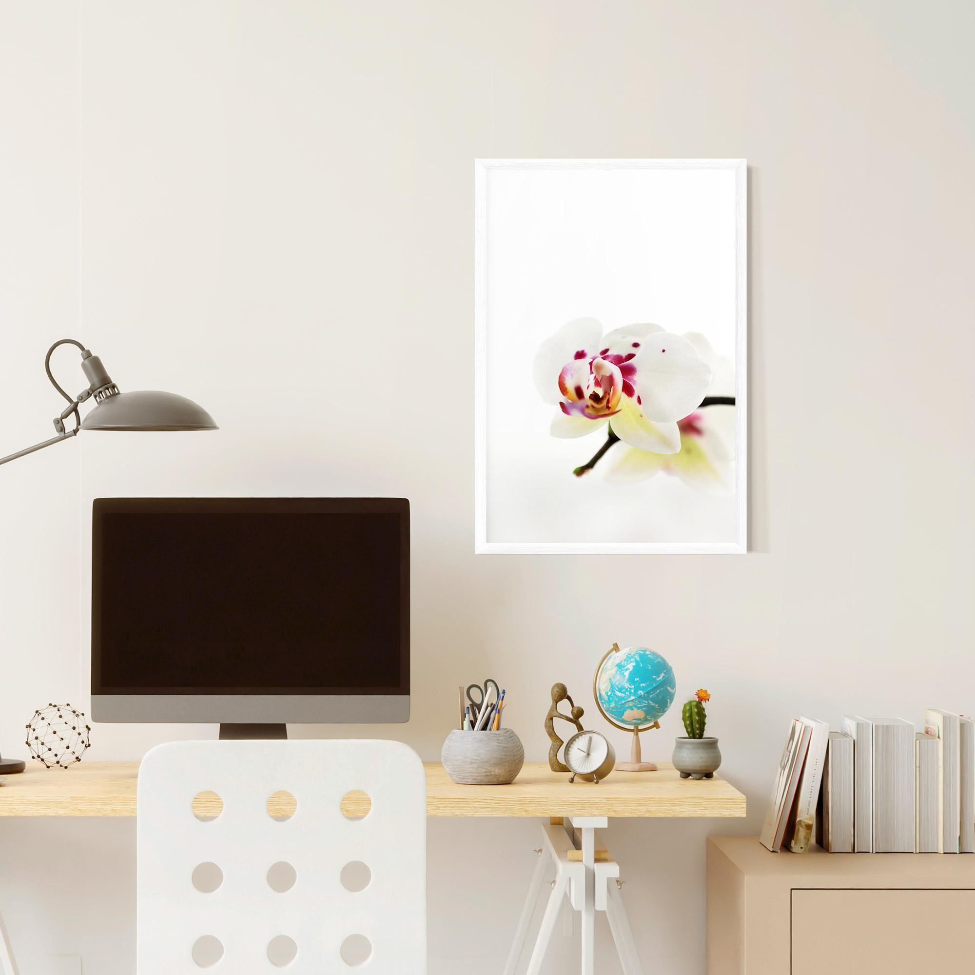 Poster Înrămat Clean White Orchid mockup 6