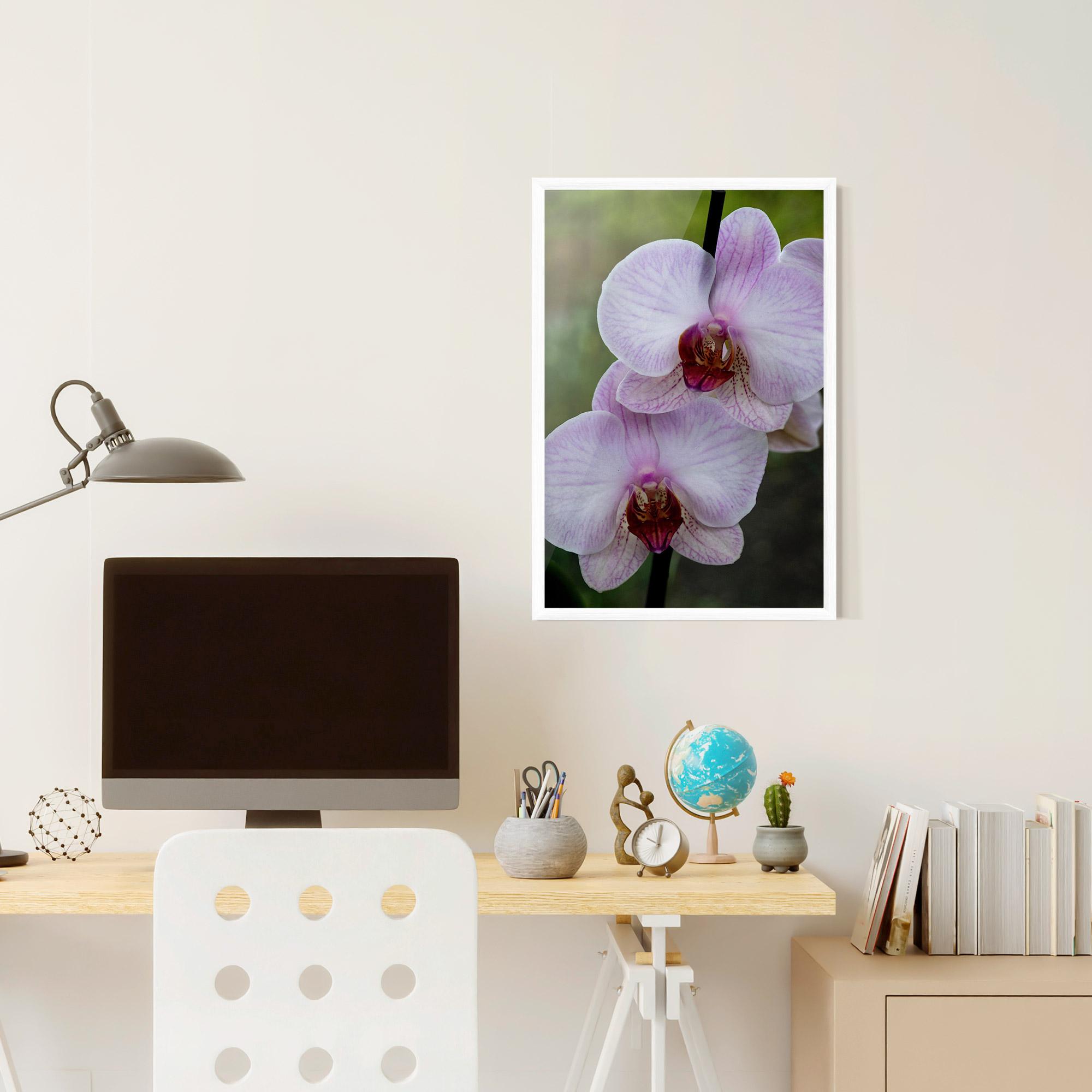 Poster Înrămat Garden Light Purple Orchid mockup 6