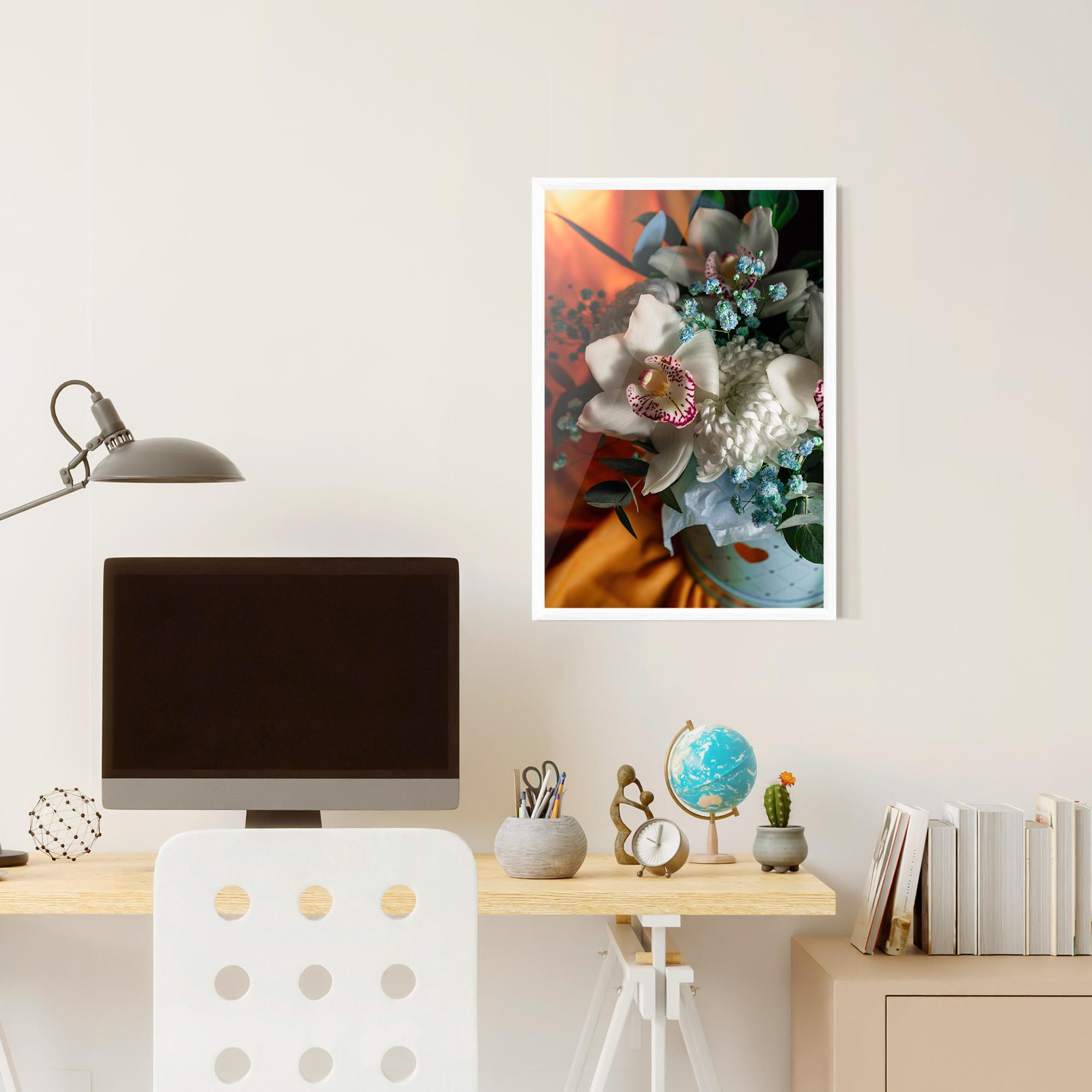 Poster Înrămat Orchid In Vase mockup 6