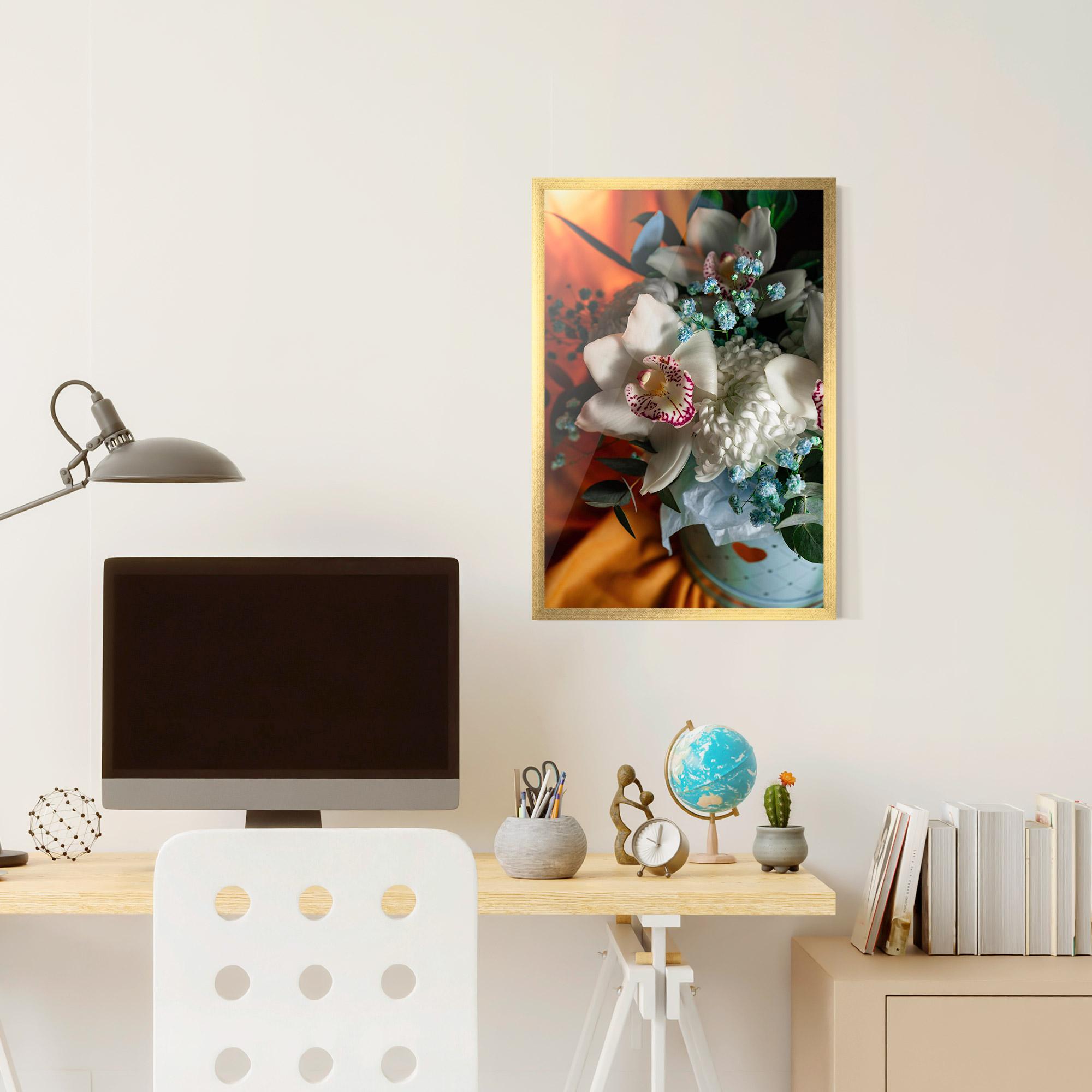 Poster Înrămat Orchid In Vase mockup 6