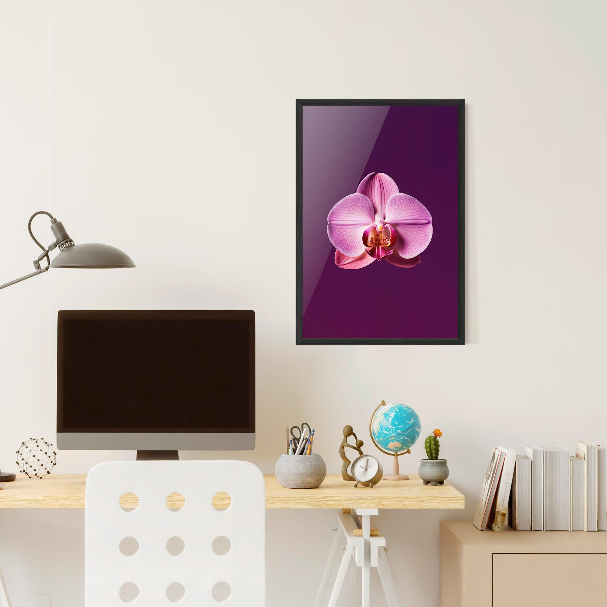 Poster Înrămat Purple Orchid mockup 6