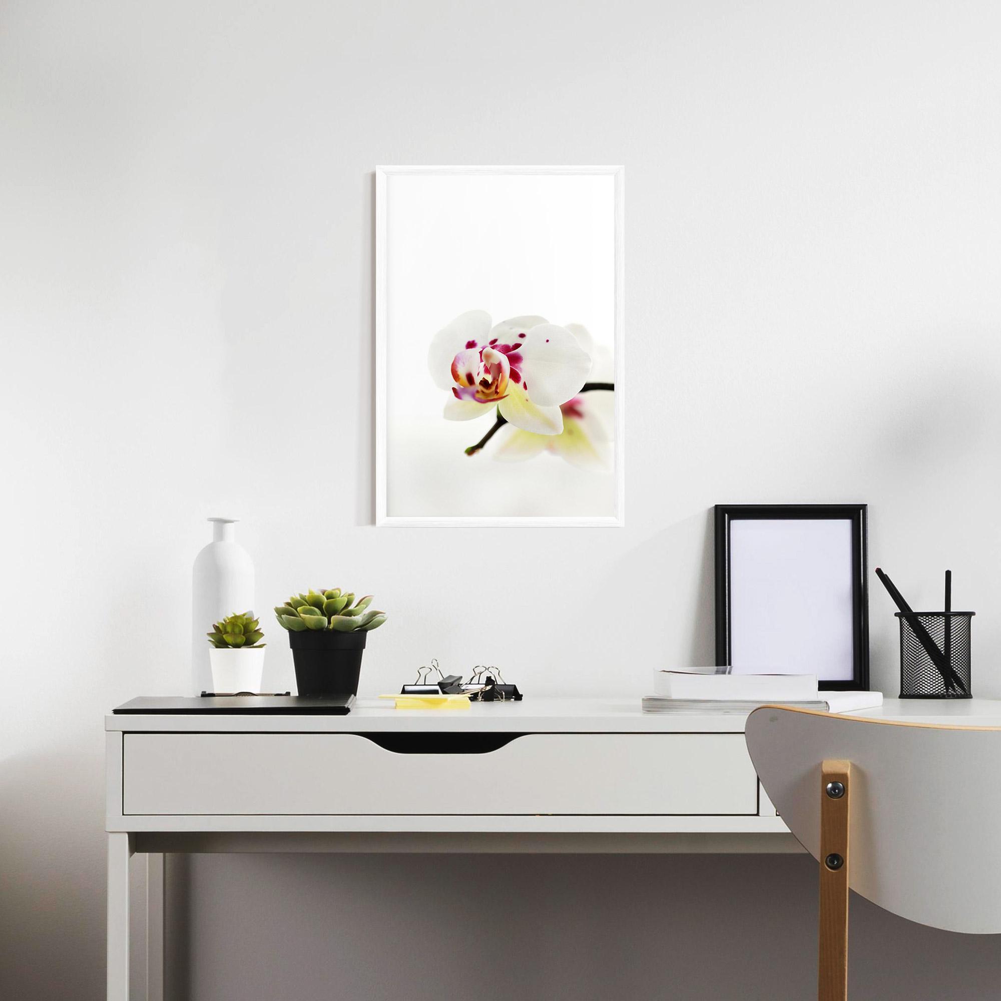 Poster Înrămat Clean White Orchid mockup 7