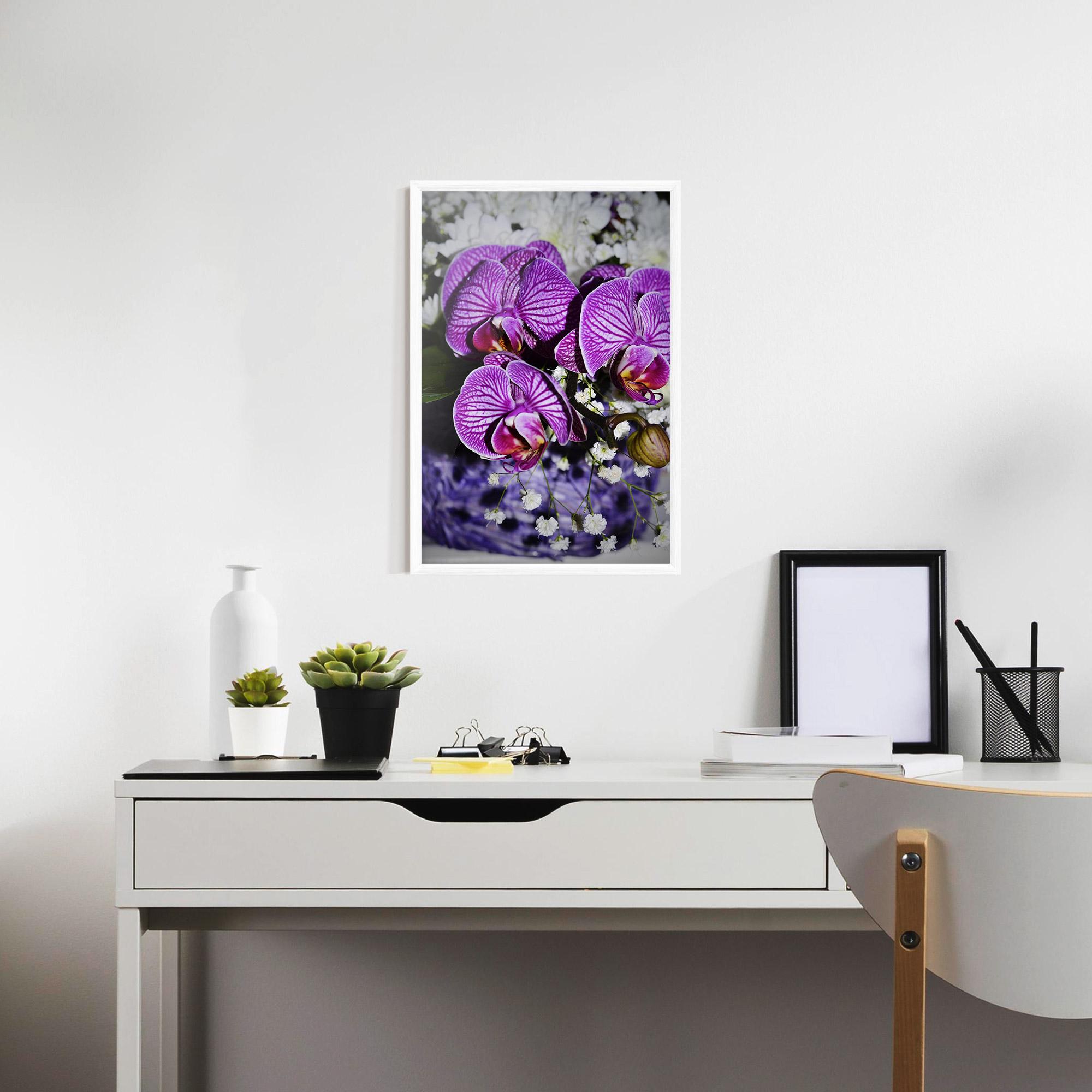 Poster Înrămat Purple Orchids mockup 7
