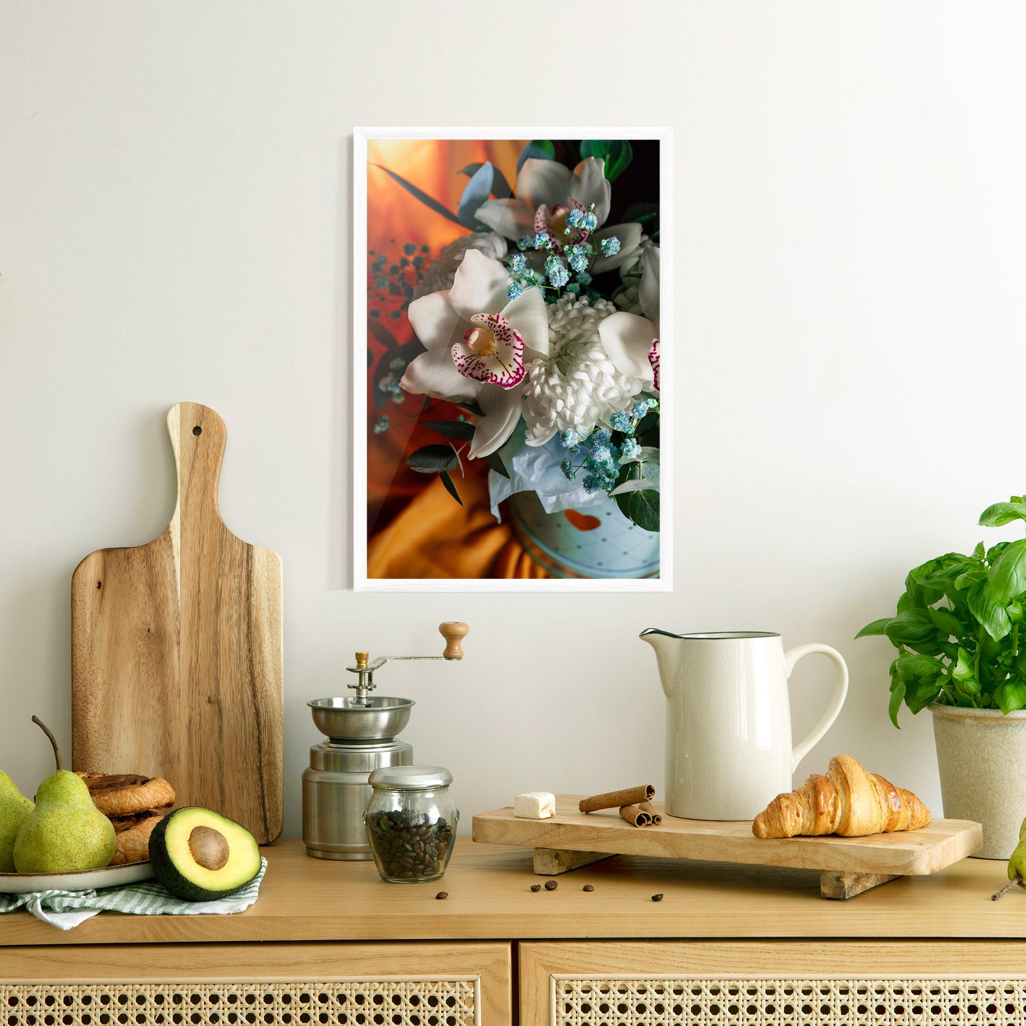 Poster Înrămat Orchid In Vase mockup 8