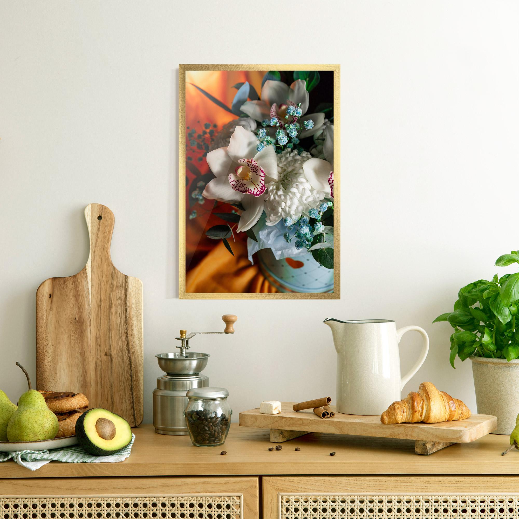 Poster Înrămat Orchid In Vase mockup 8