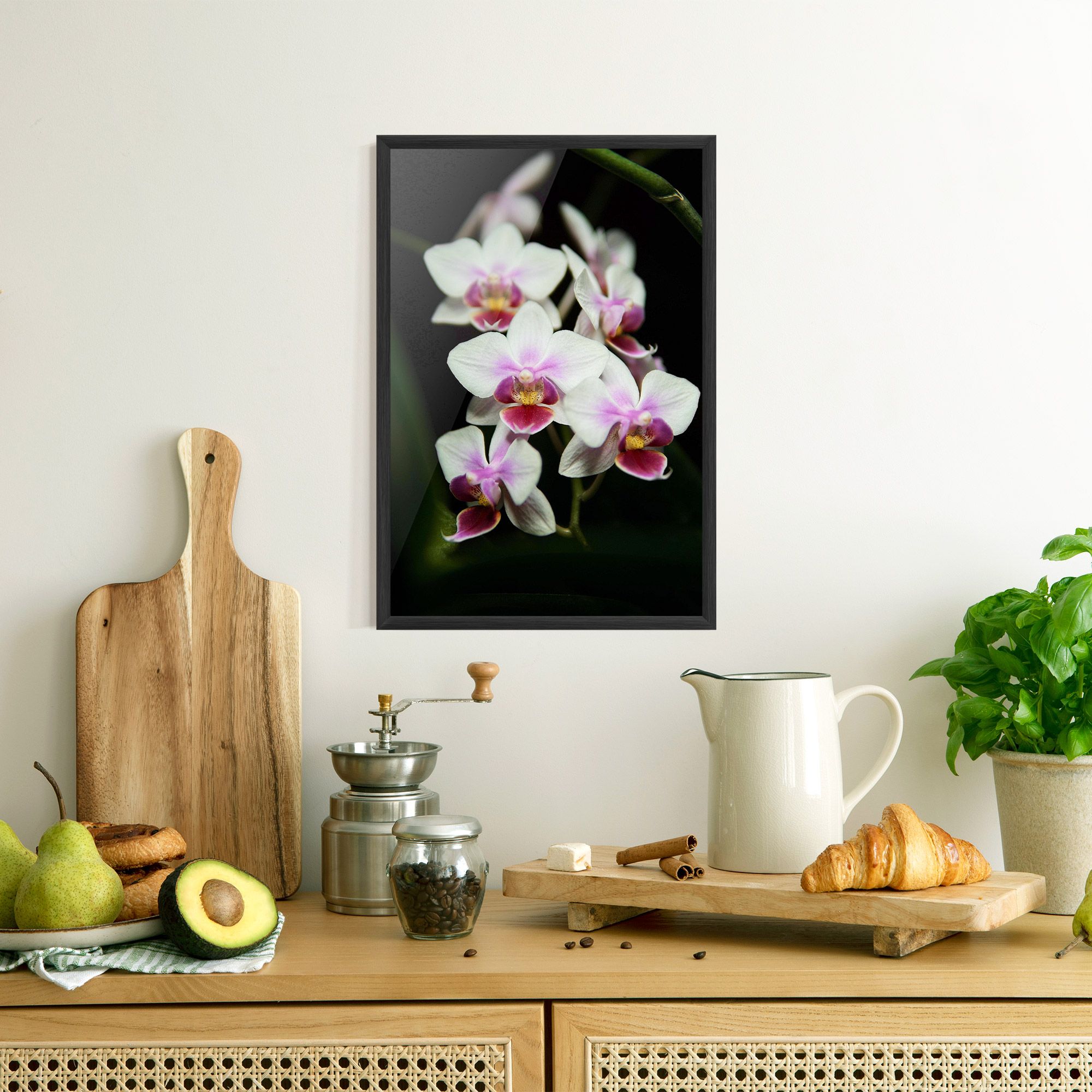 Wild White Purple Orchid mockup 8