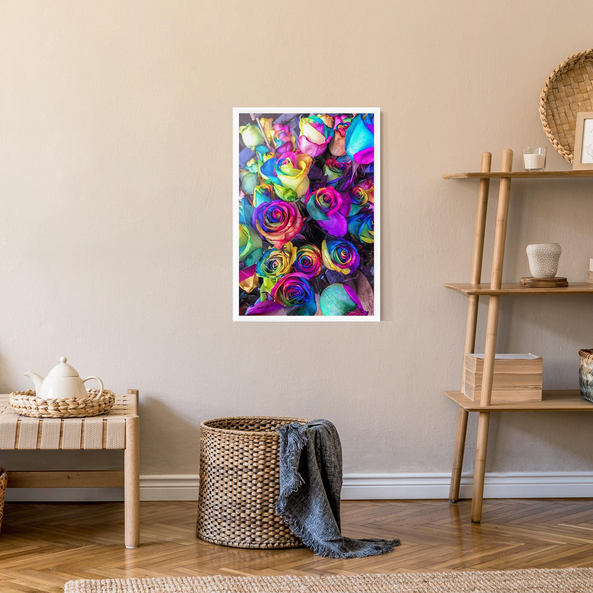 Poster Înrămat Collorfull Flowers mockup 9