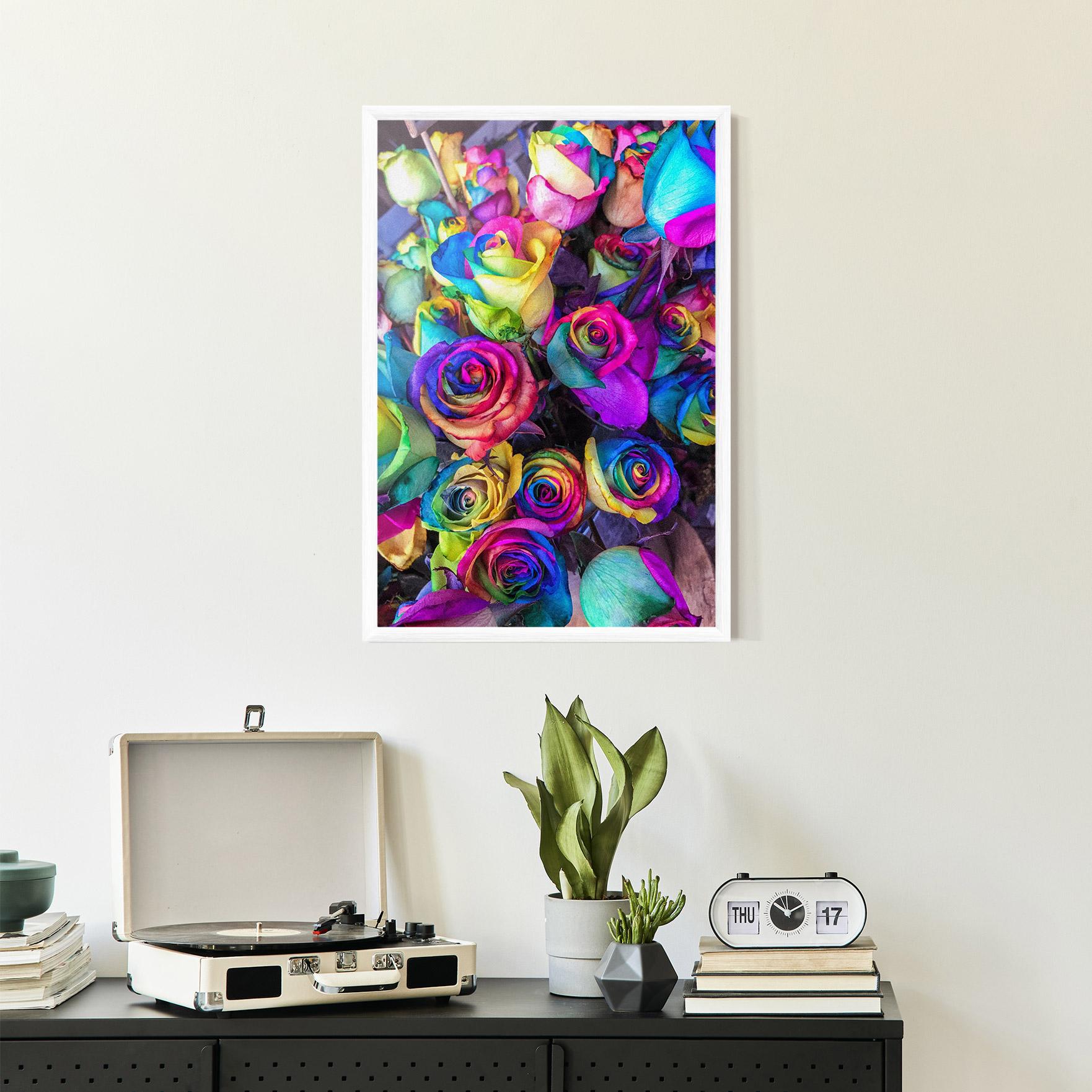 Poster Înrămat Collorfull Flowers mockup 2