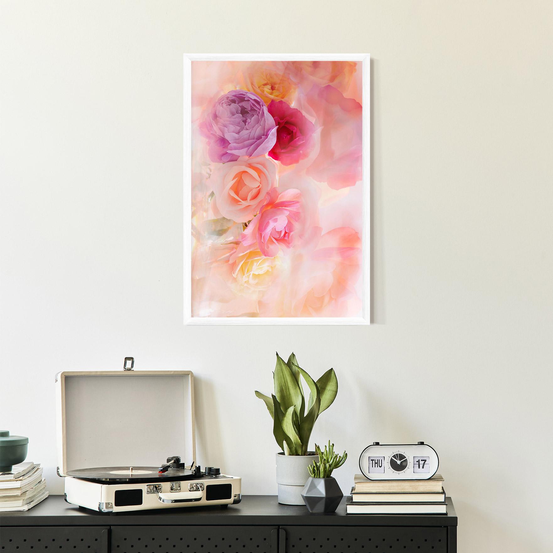 Poster Înrămat Pastel Color Roses mockup 2