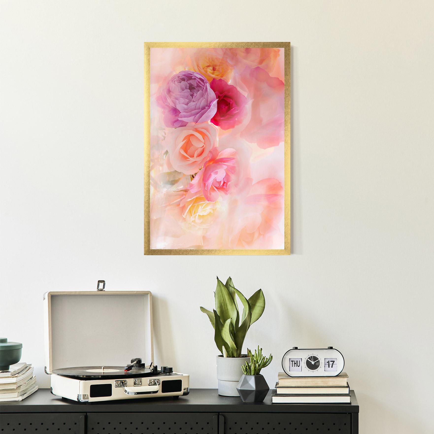 Poster Înrămat Pastel Color Roses mockup 2