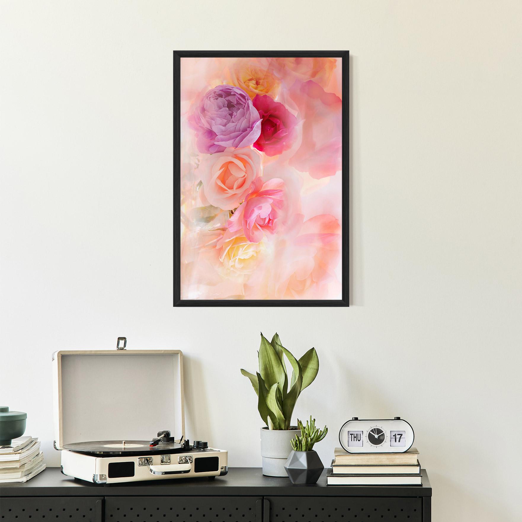 Poster Înrămat Pastel Color Roses mockup 2