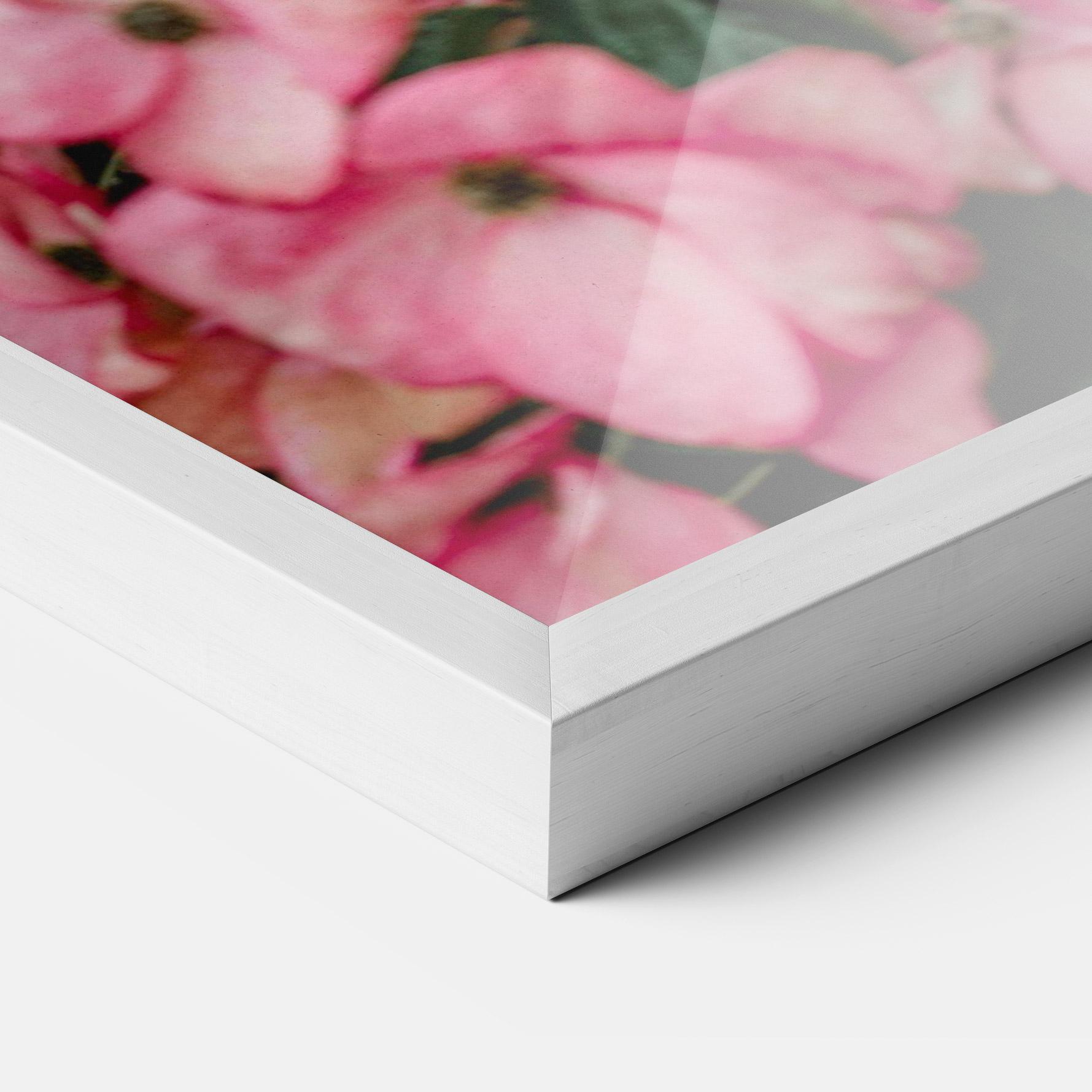 Poster Înrămat Pink Rose Flower Tree mockup 3