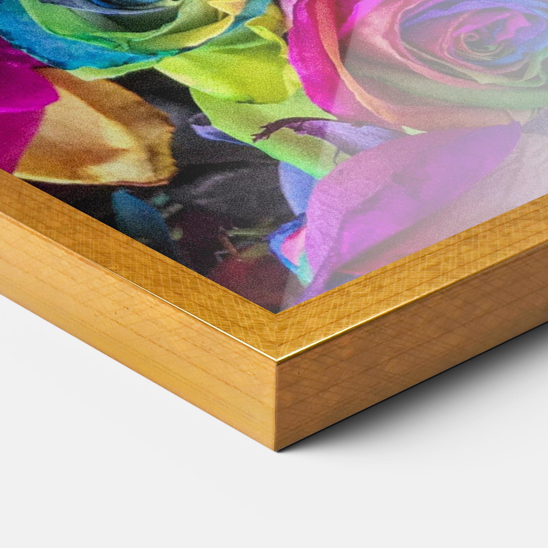 Poster Înrămat Collorfull Flowers mockup 3