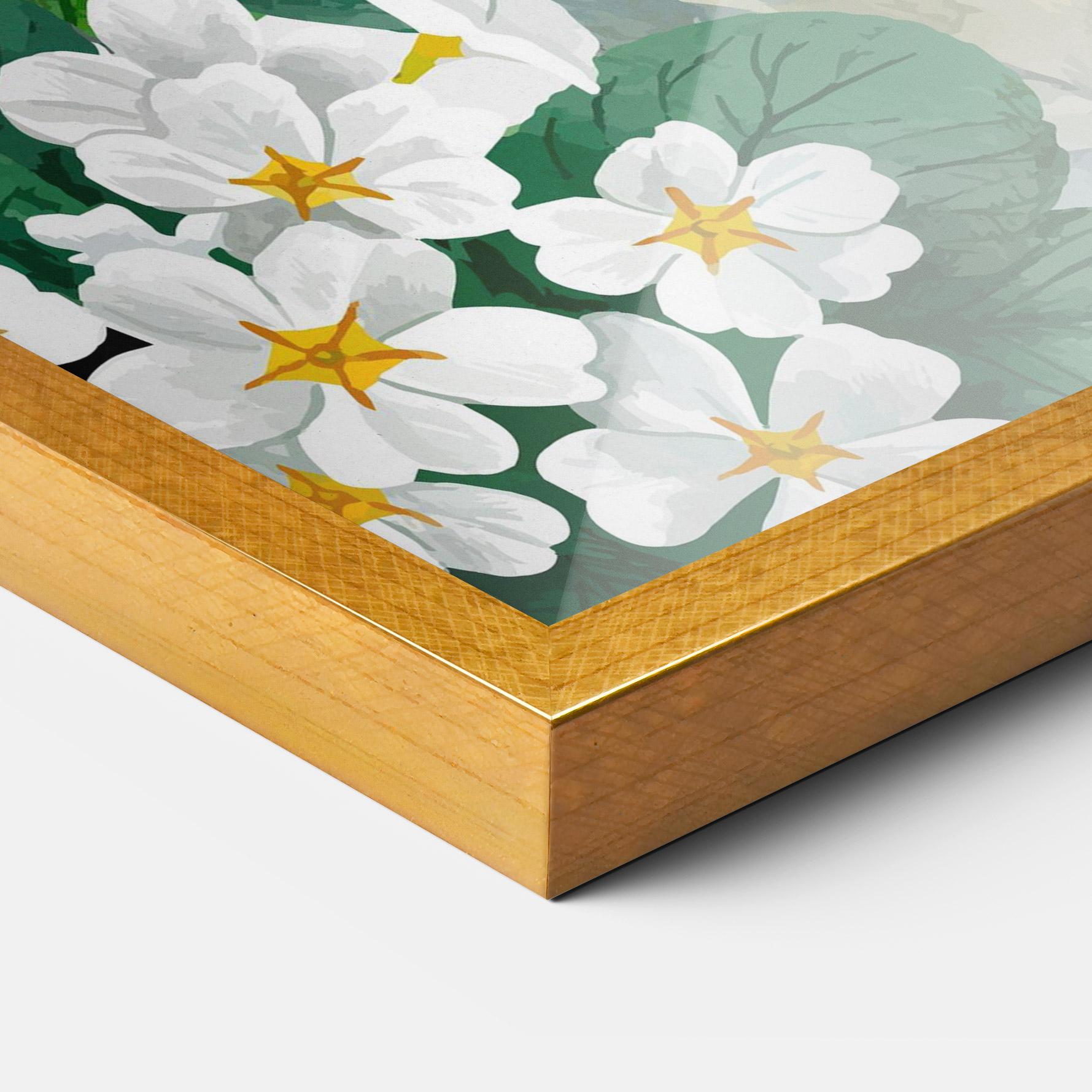 Poster Înrămat Green Rose Love mockup 3