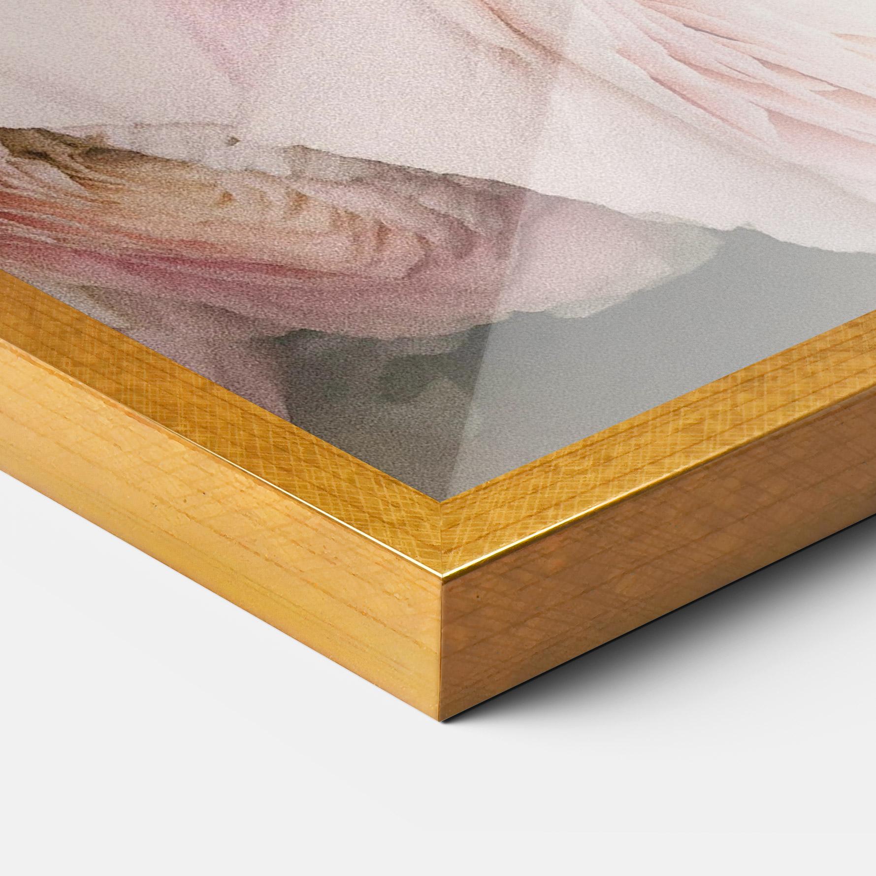 Poster Înrămat Pink Rose Bouquet mockup 3