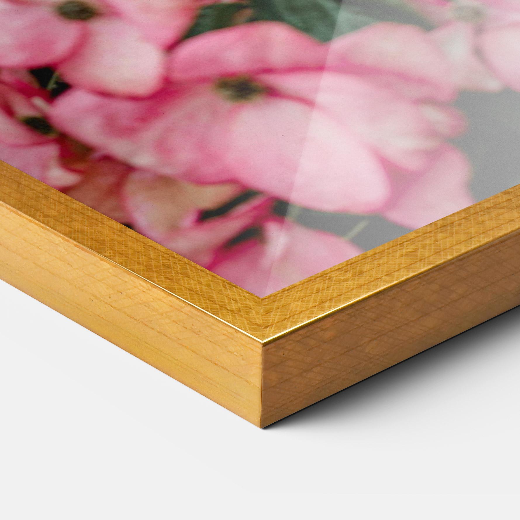 Poster Înrămat Pink Rose Flower Tree mockup 3