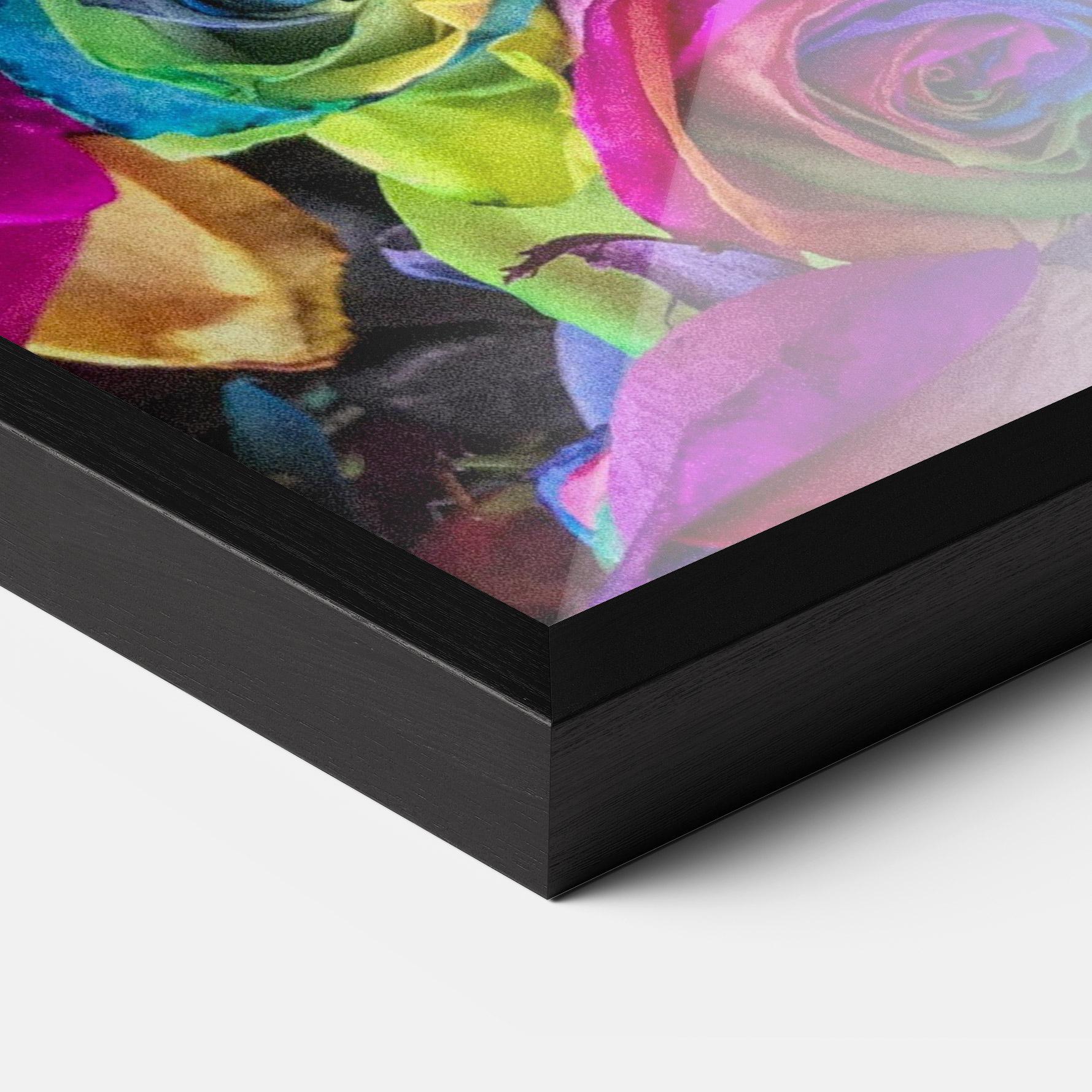 Poster Înrămat Collorfull Flowers mockup 3