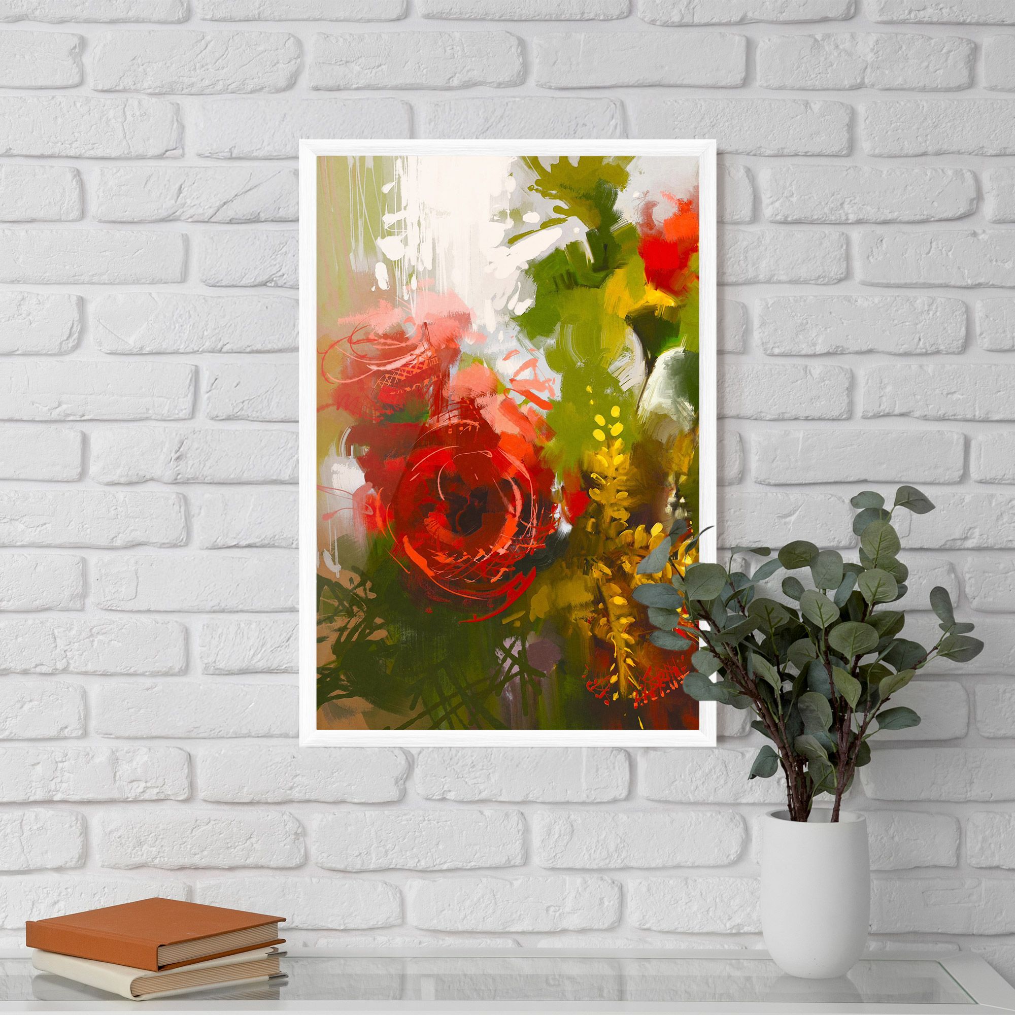 Red Rose Painting mockup 5