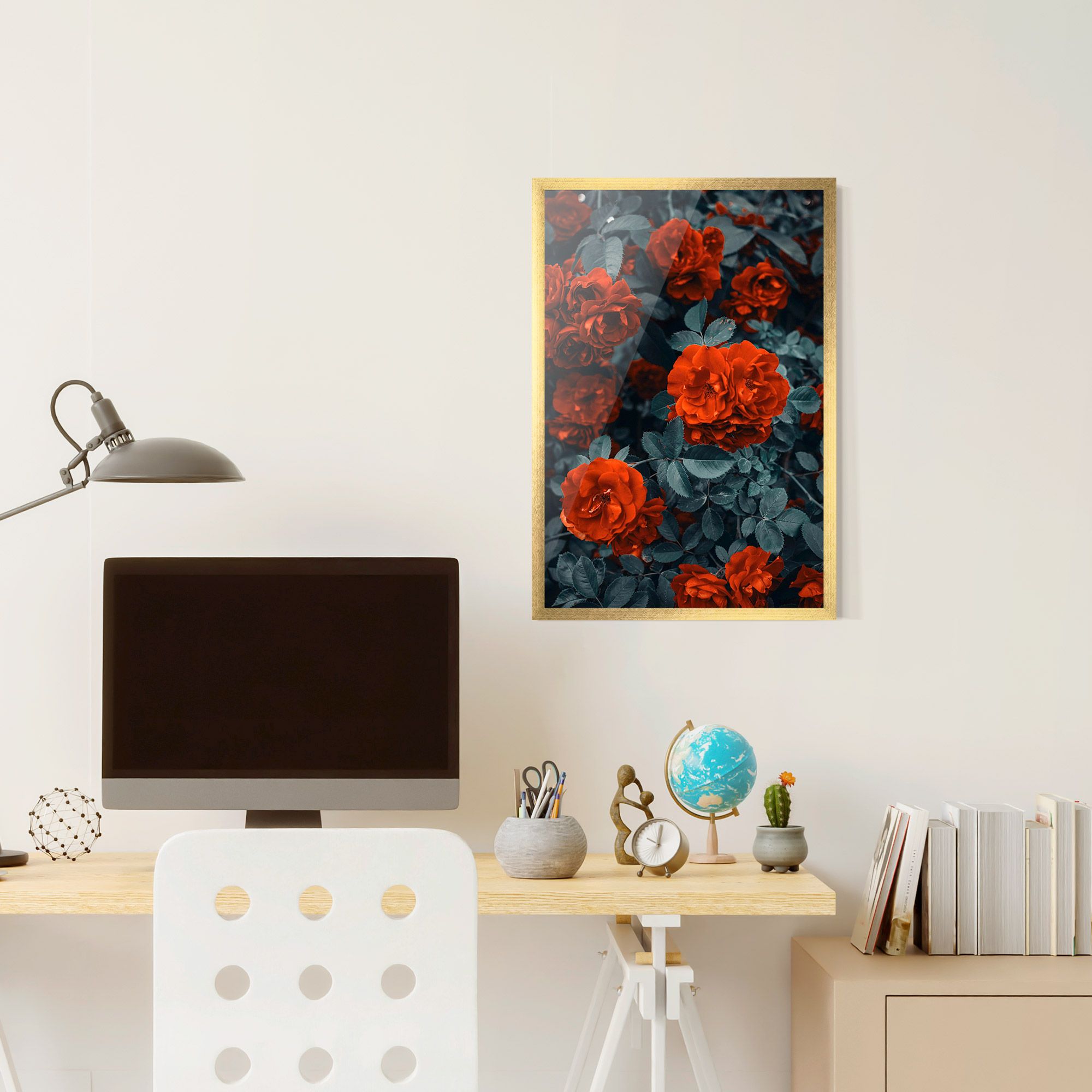 Bright Red Rose mockup 6