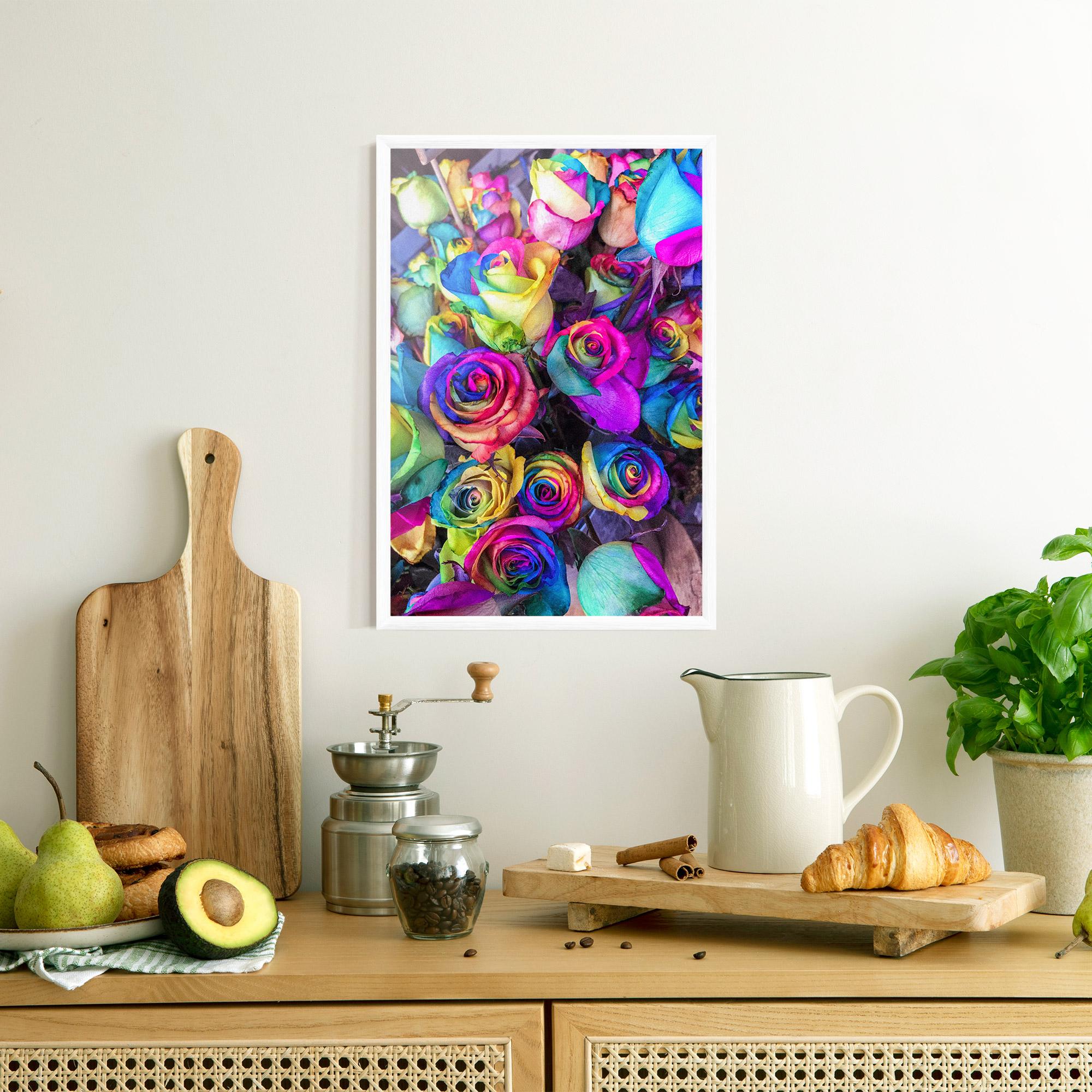 Poster Înrămat Collorfull Flowers mockup 8