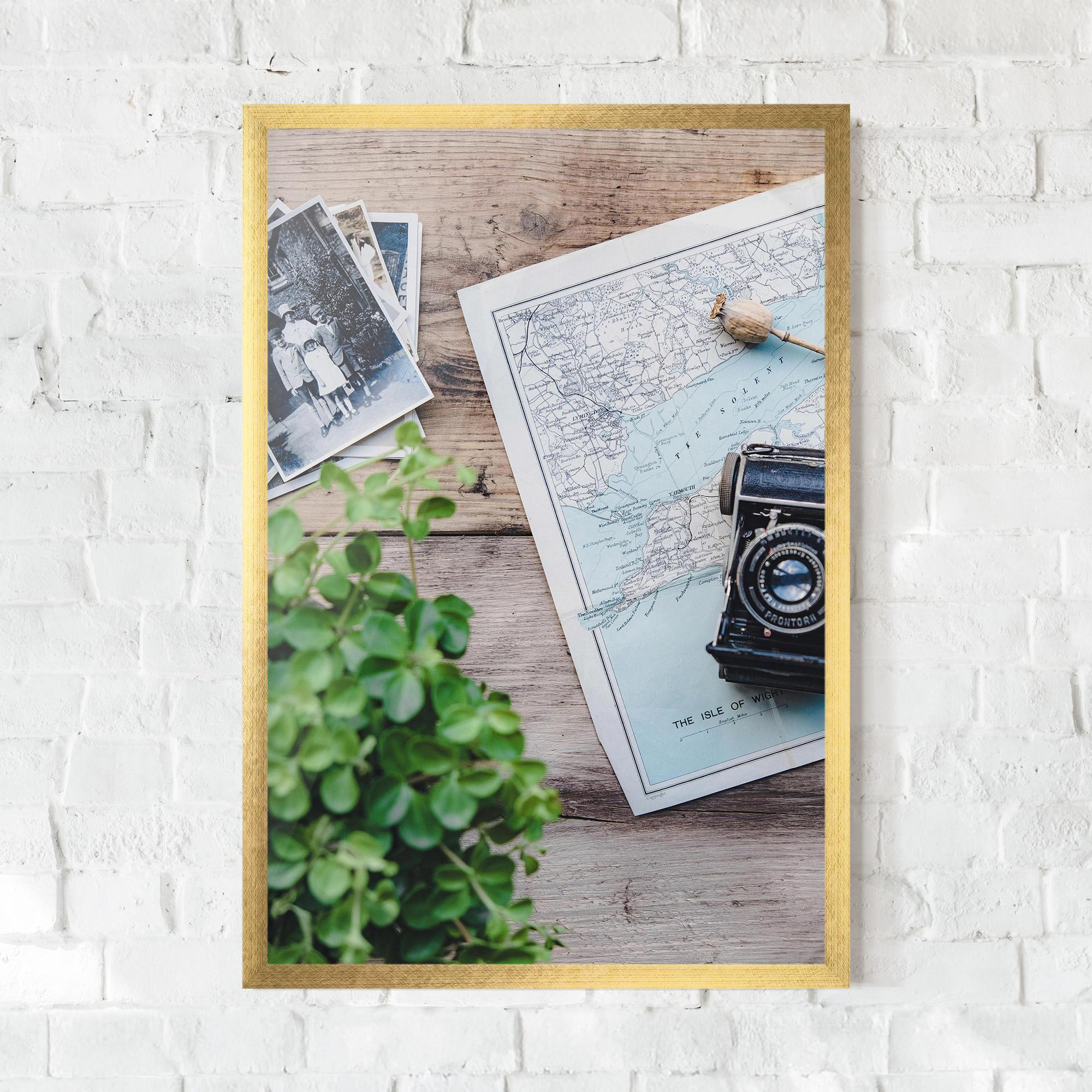 Poster Înrămat Camera Map mockup 0
