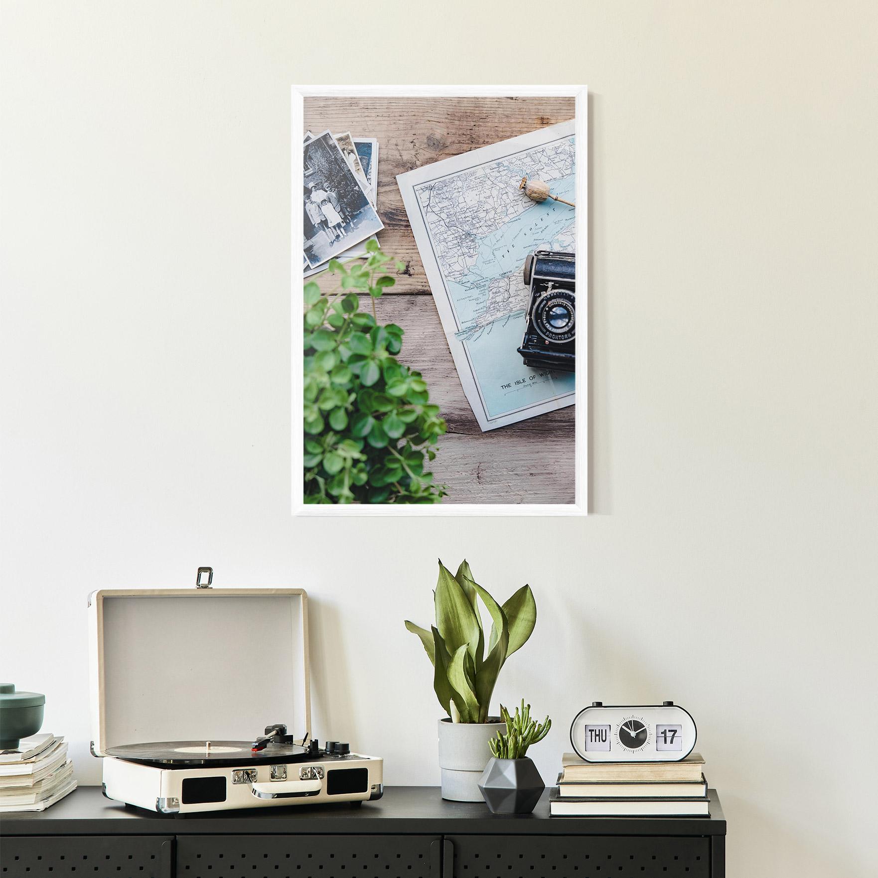 Poster Înrămat Camera Map mockup 2