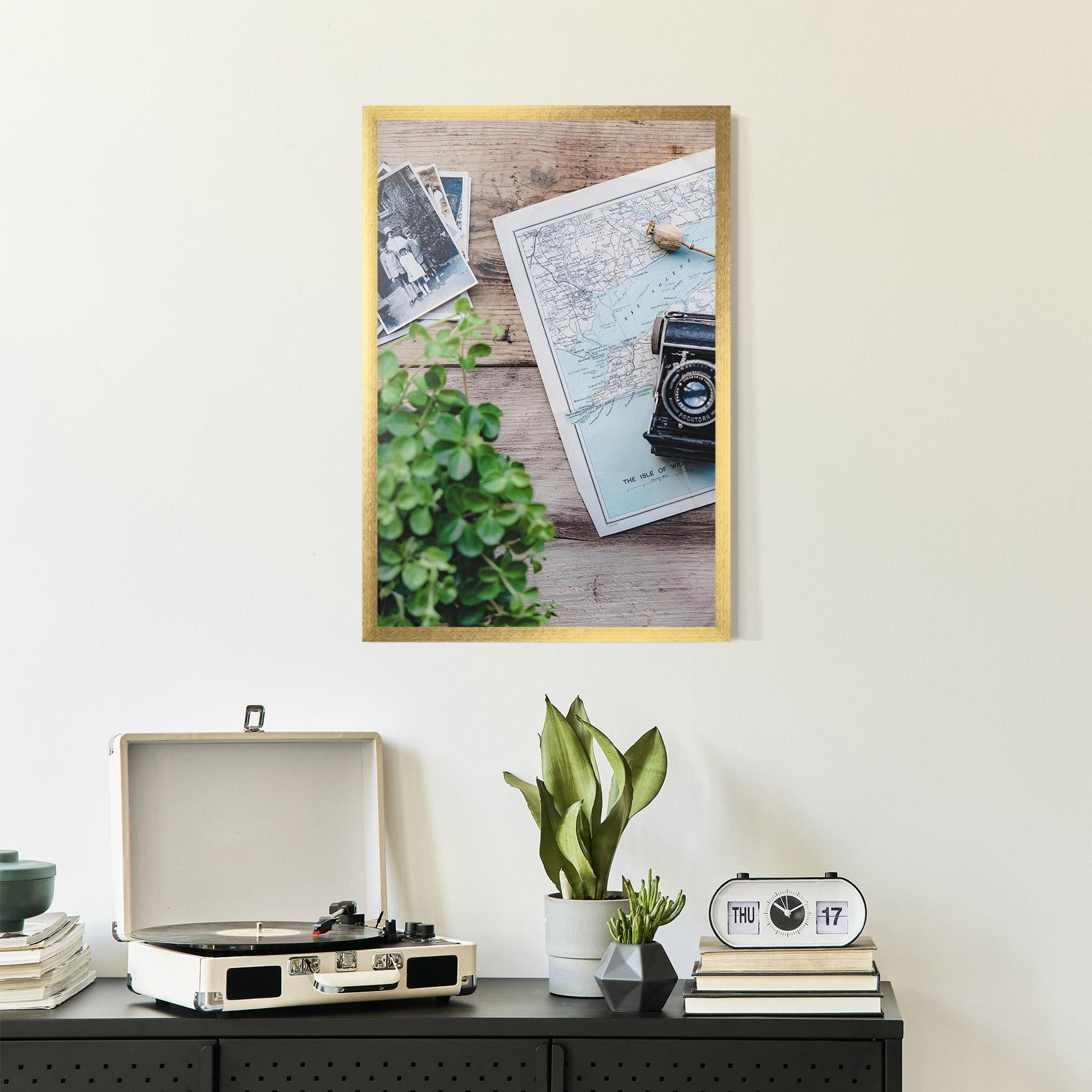 Poster Înrămat Camera Map mockup 2