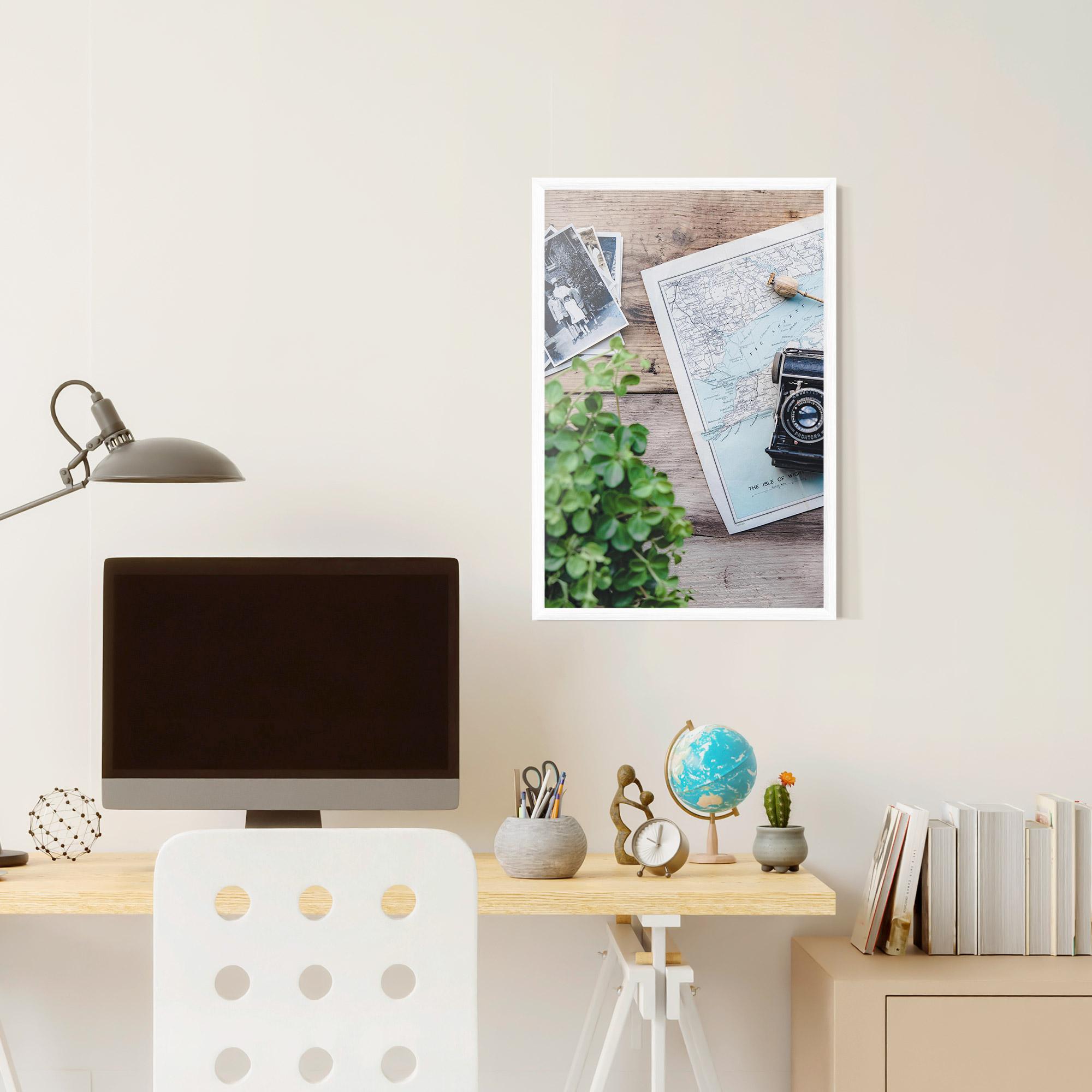 Poster Înrămat Camera Map mockup 6