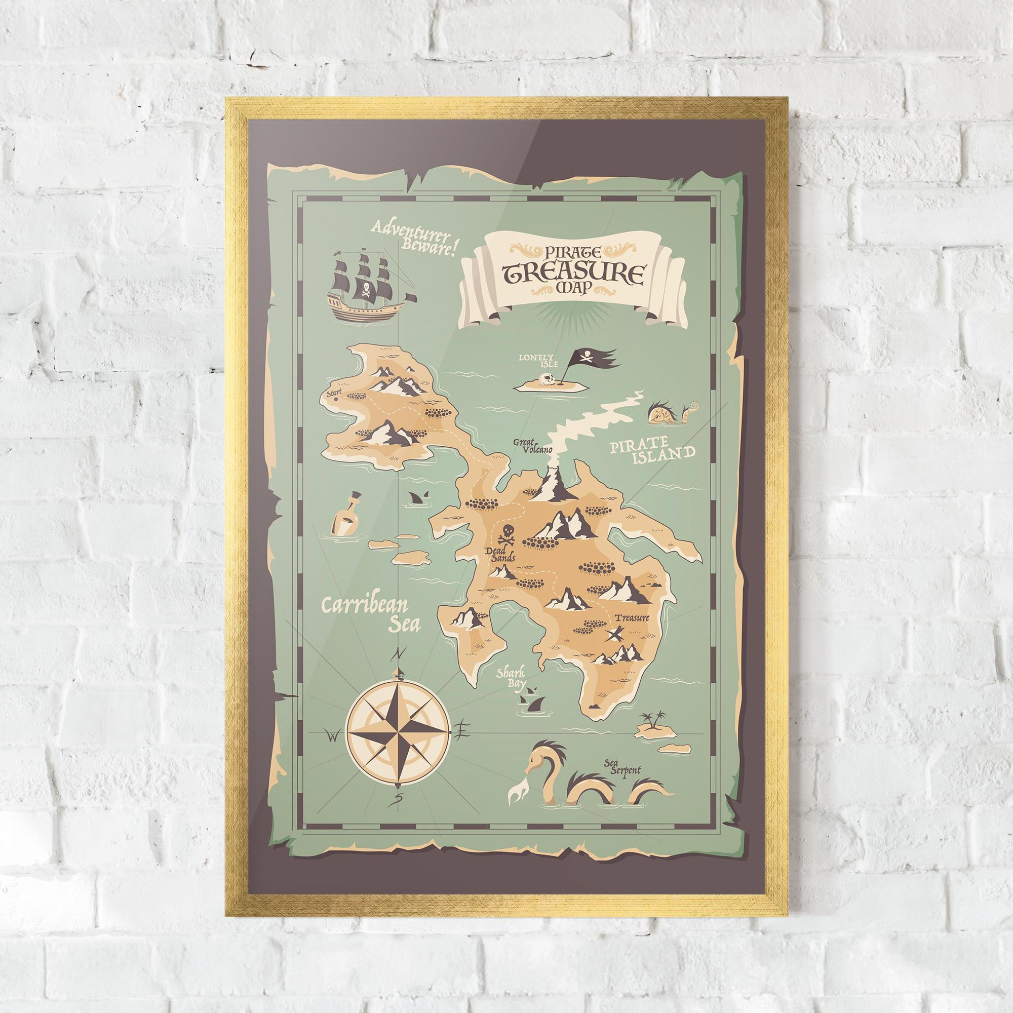 Poster Înrămat Adventurer Beware mockup 0