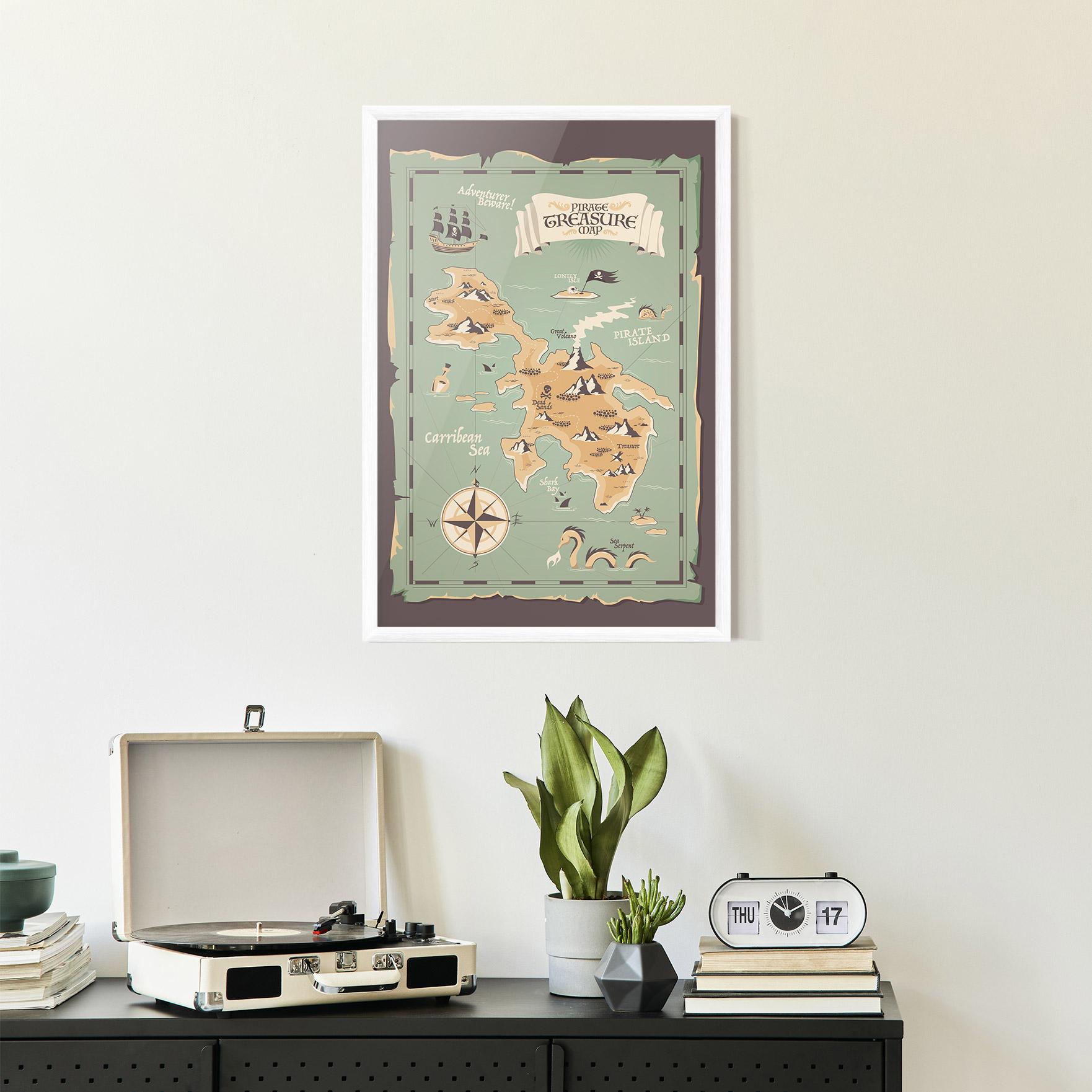 Poster Înrămat Adventurer Beware mockup 2