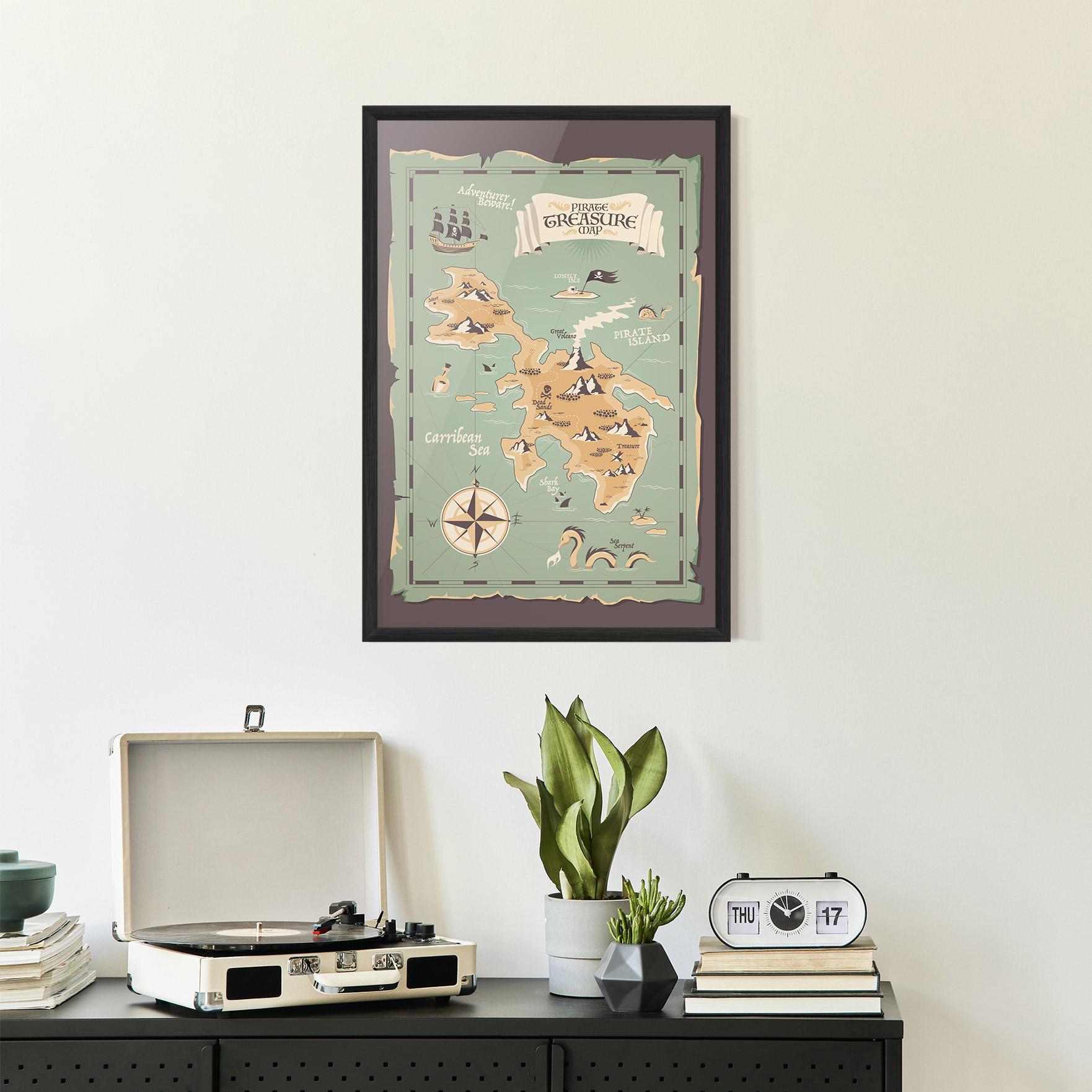 Poster Înrămat Adventurer Beware mockup 2