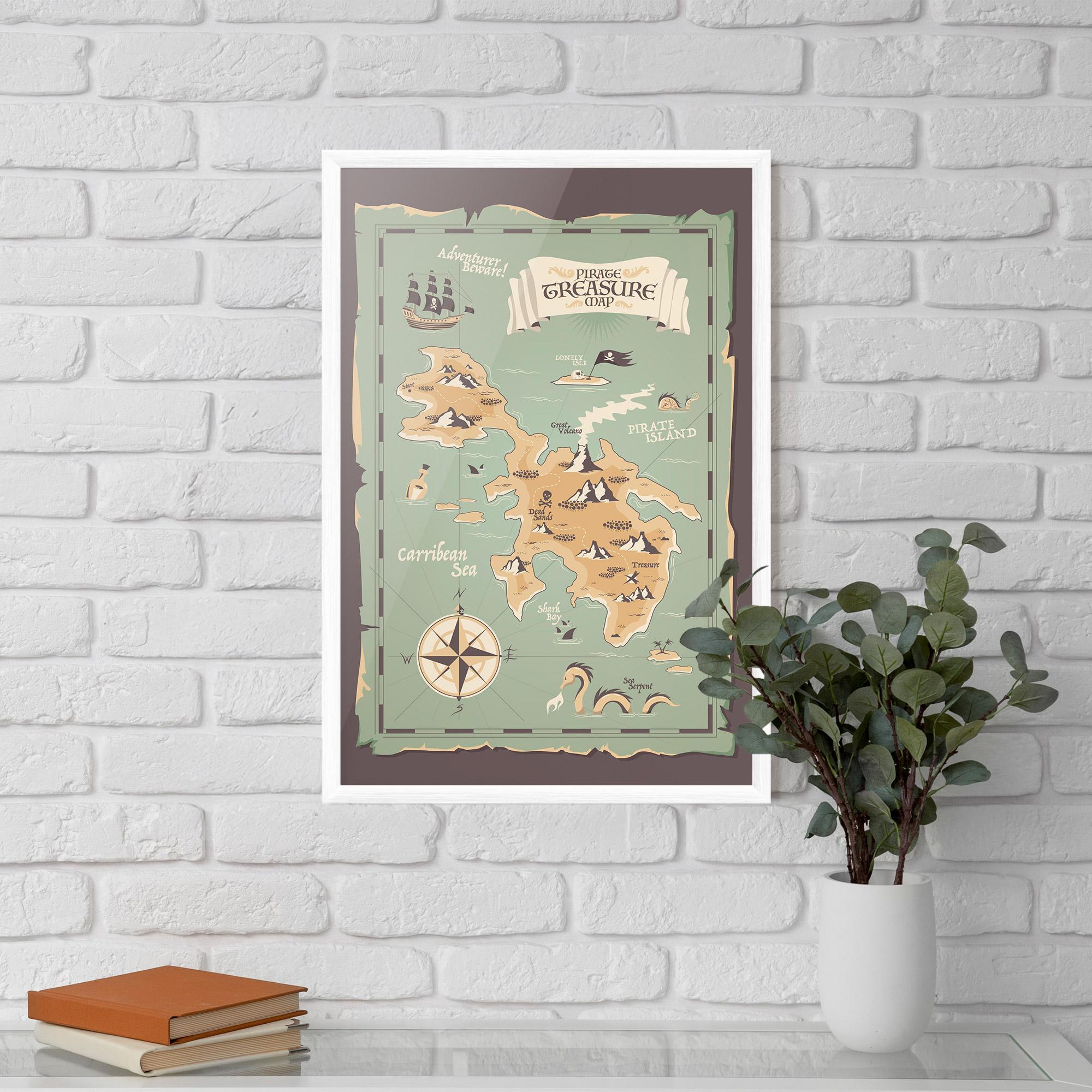 Poster Înrămat Adventurer Beware mockup 5