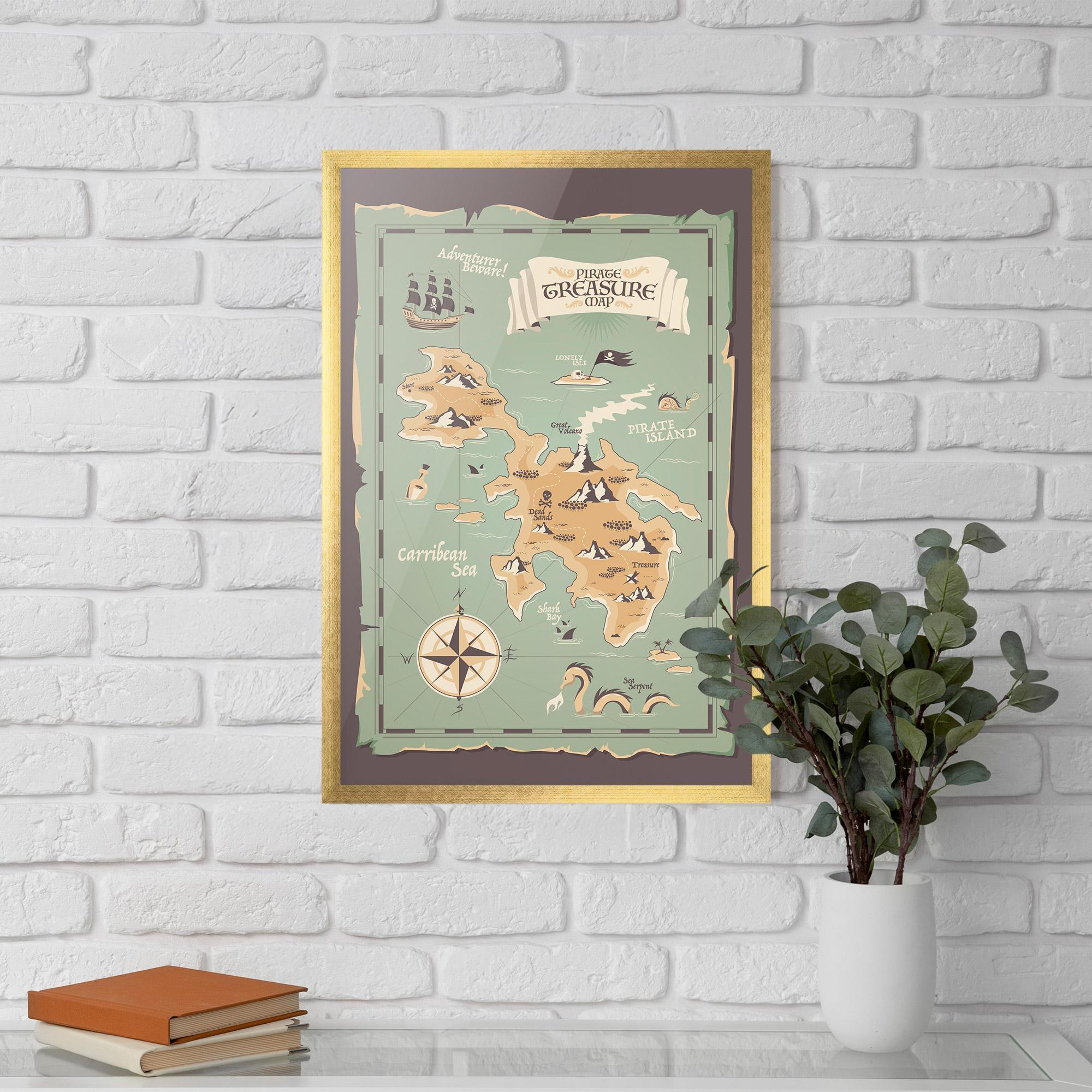 Poster Înrămat Adventurer Beware mockup 5