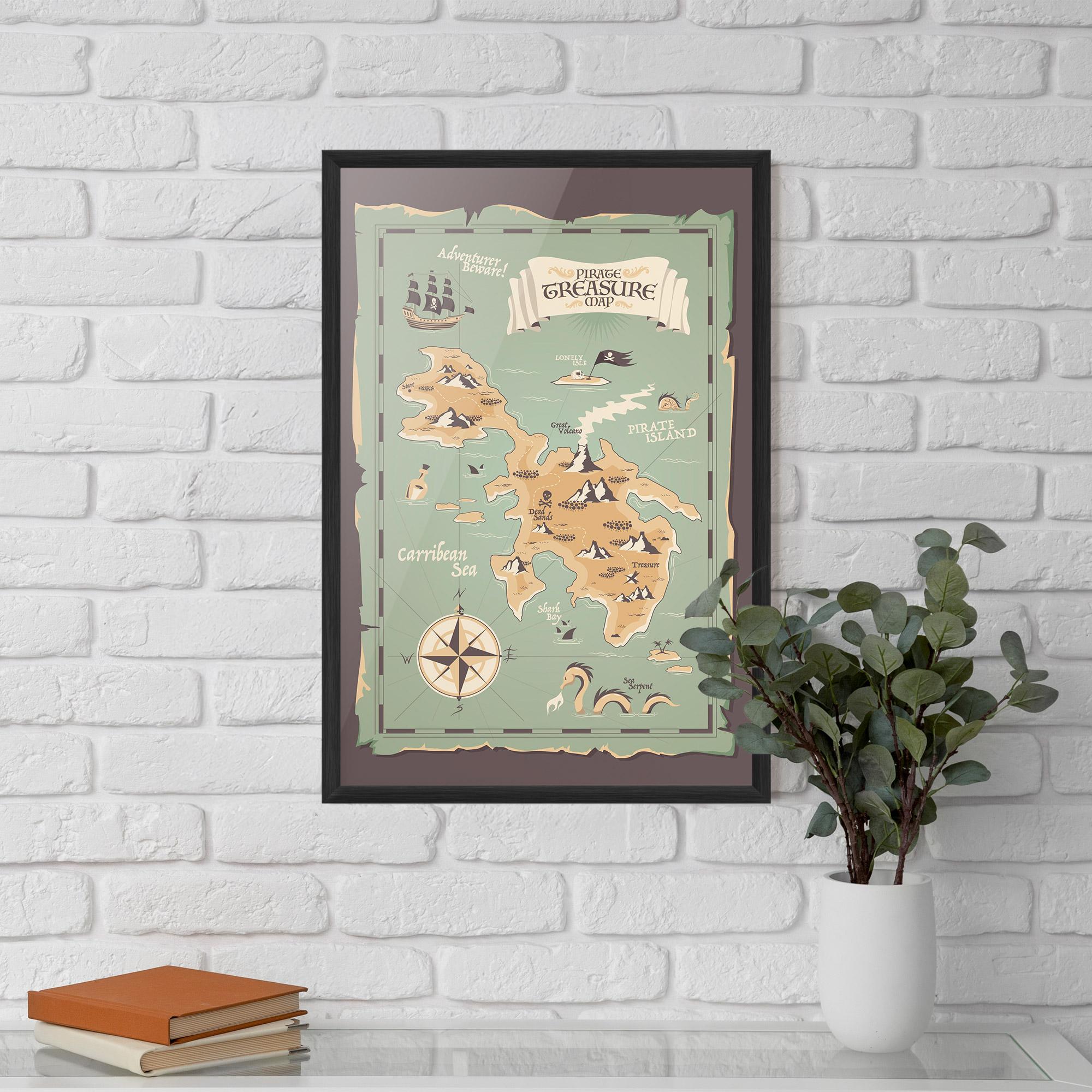 Poster Înrămat Adventurer Beware mockup 5