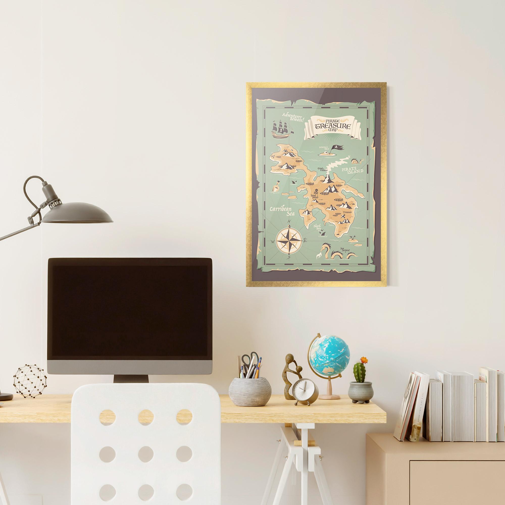 Poster Înrămat Adventurer Beware mockup 6