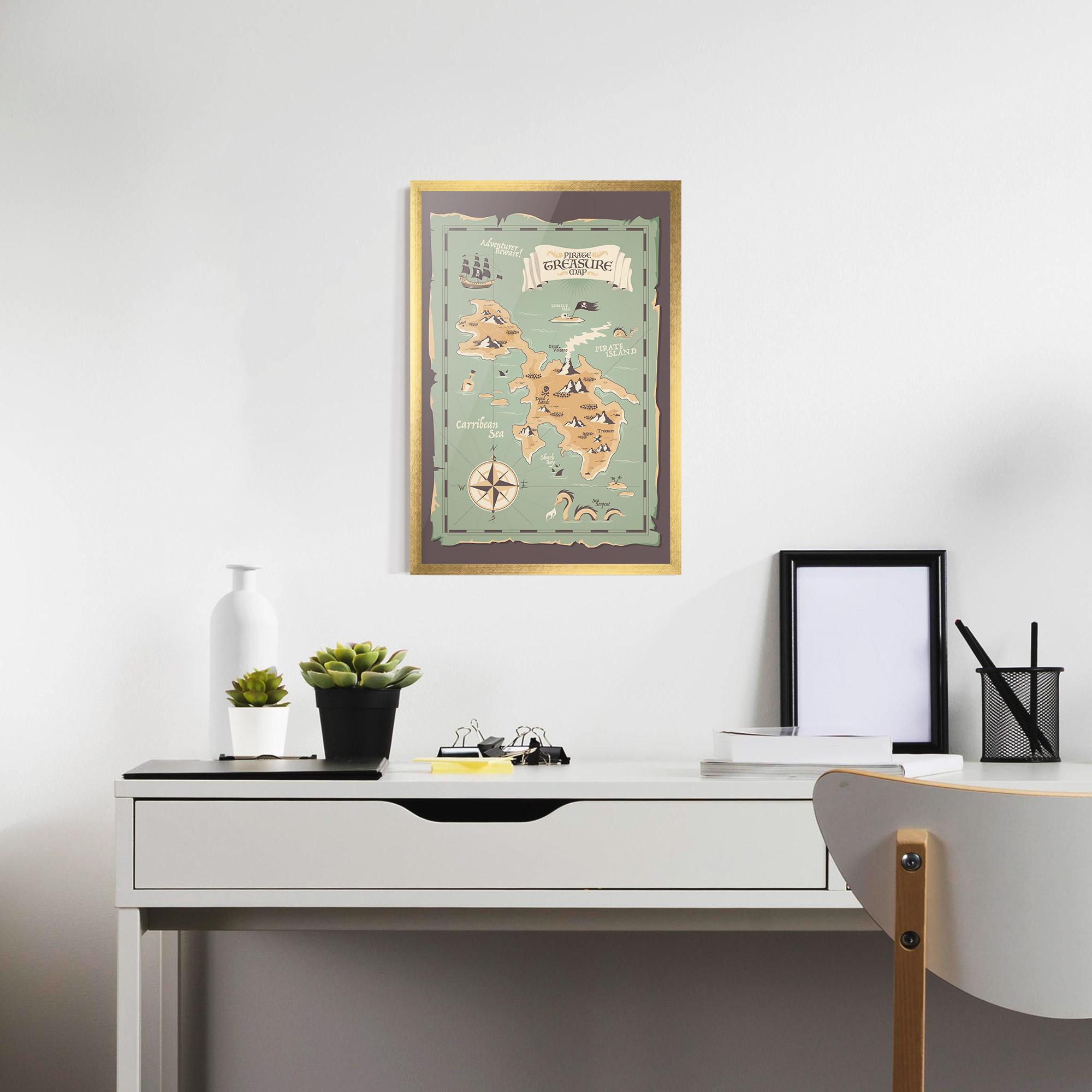 Poster Înrămat Adventurer Beware mockup 7