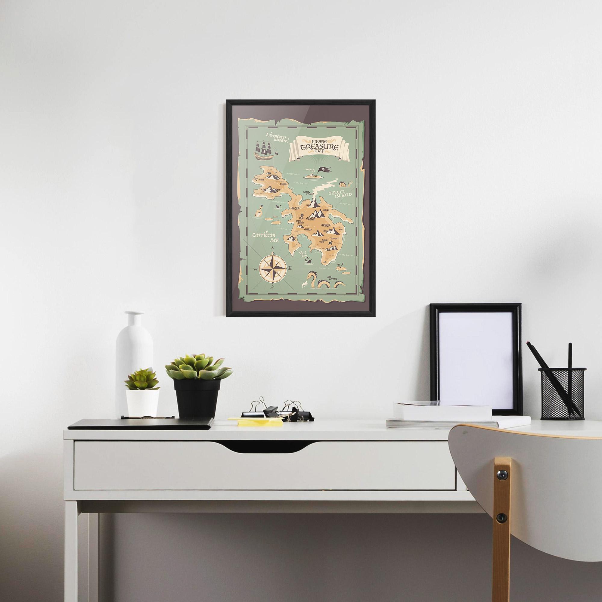 Poster Înrămat Adventurer Beware mockup 7