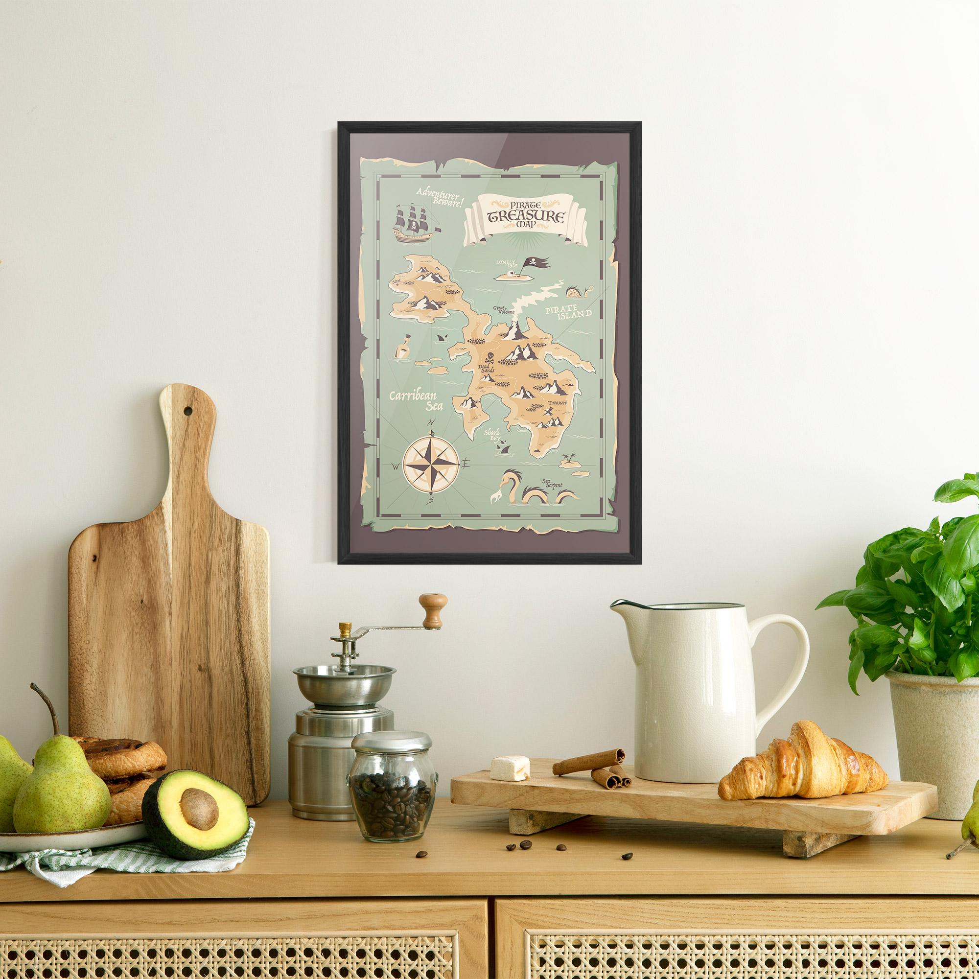 Poster Înrămat Adventurer Beware mockup 8