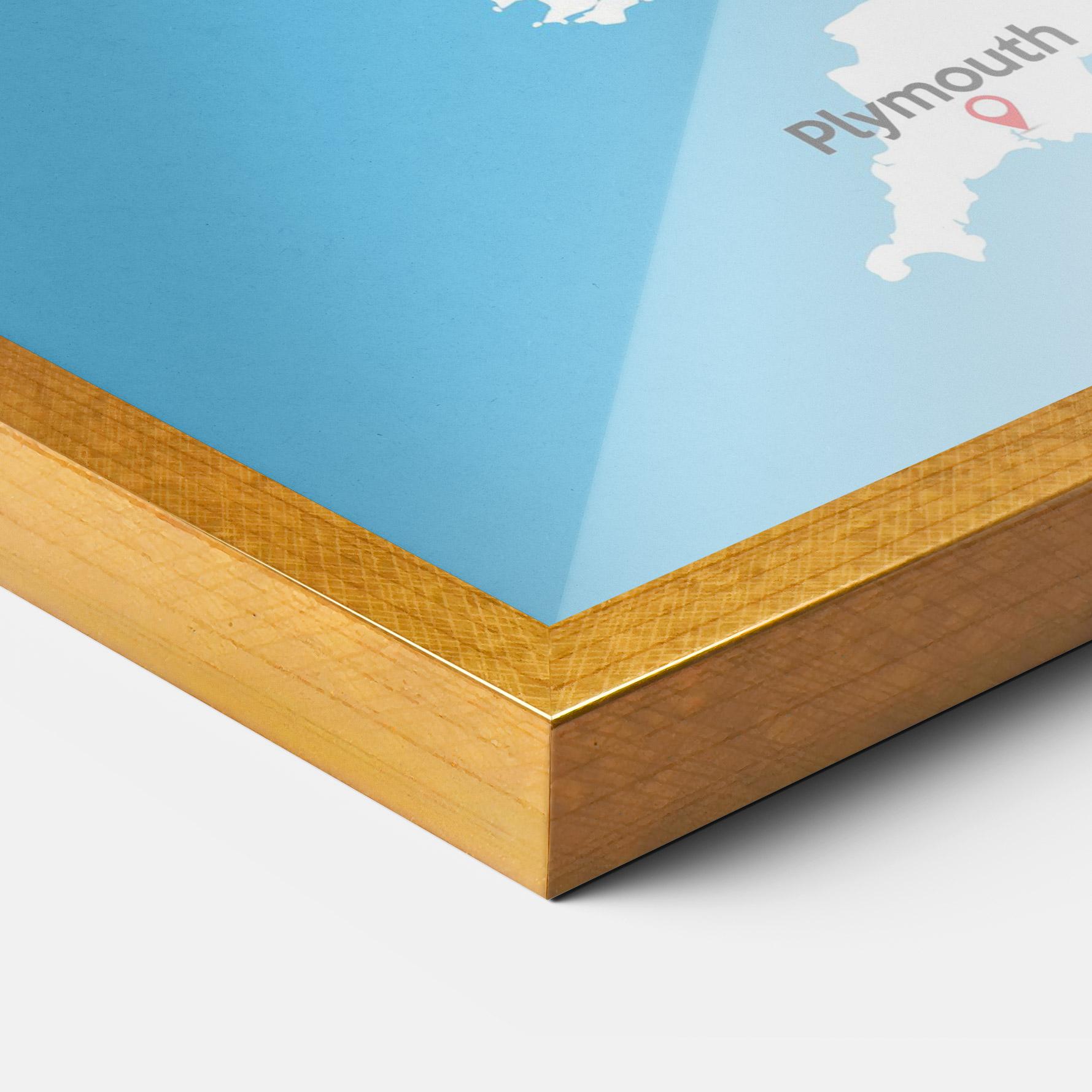 Poster Înrămat England Map mockup 3