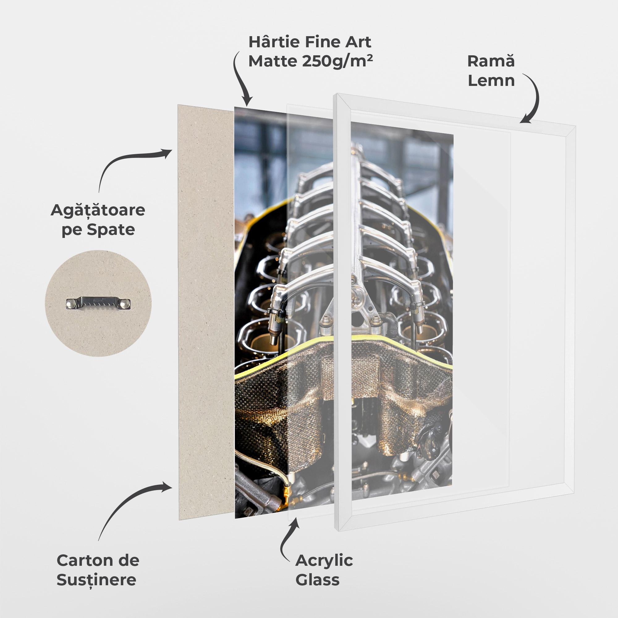 Poster Înrămat Engine mockup 1