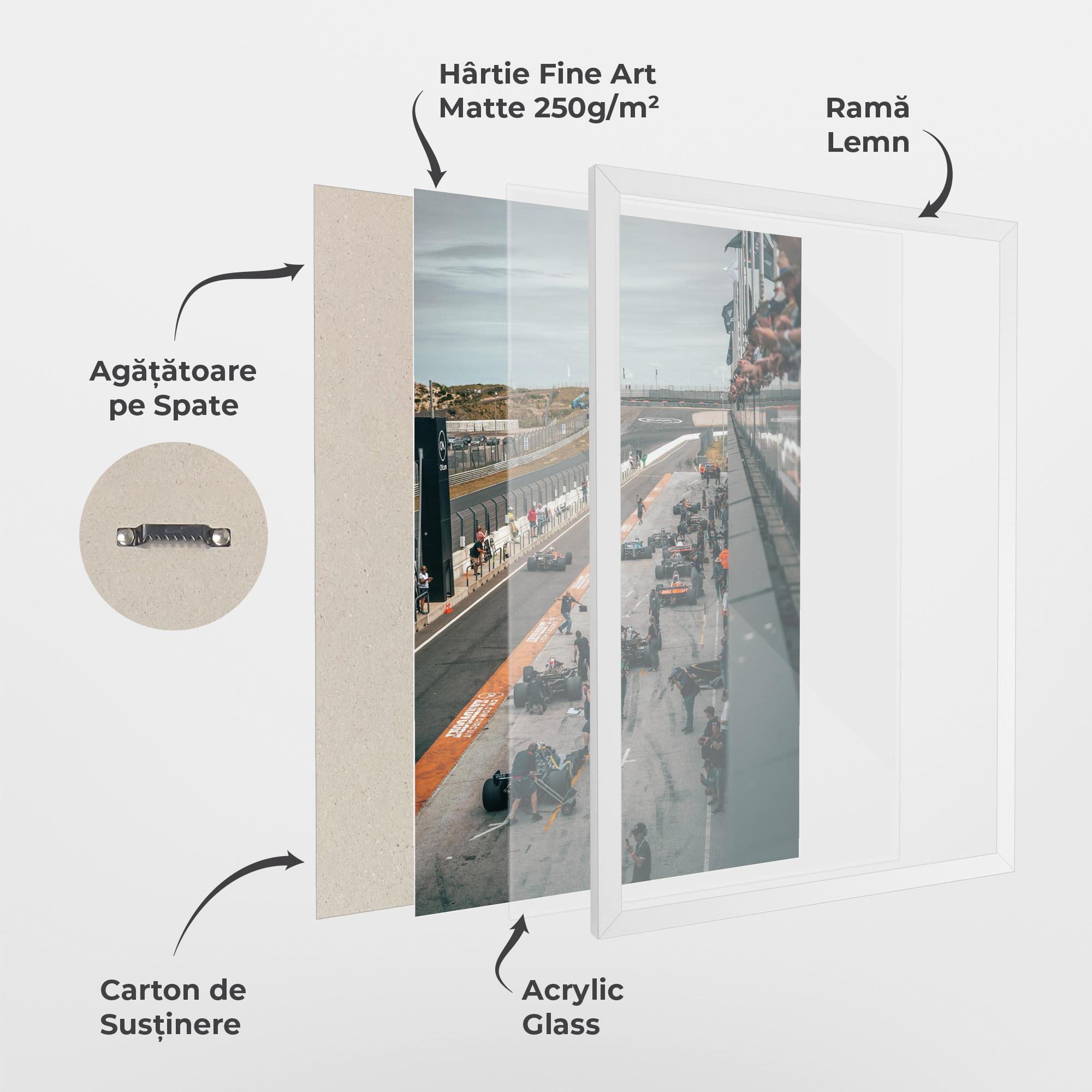 Poster Înrămat Fromula 1 Cars mockup 1